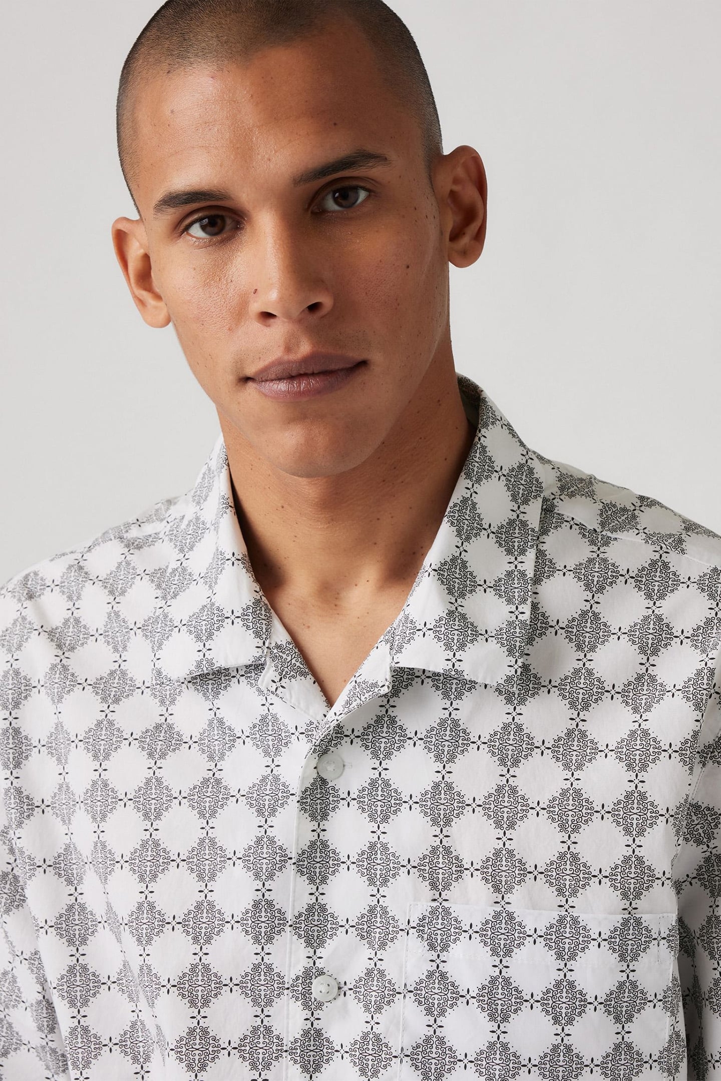 SS TOWNES BOXY SHIRT REFLECT GEO PHANTOM 5