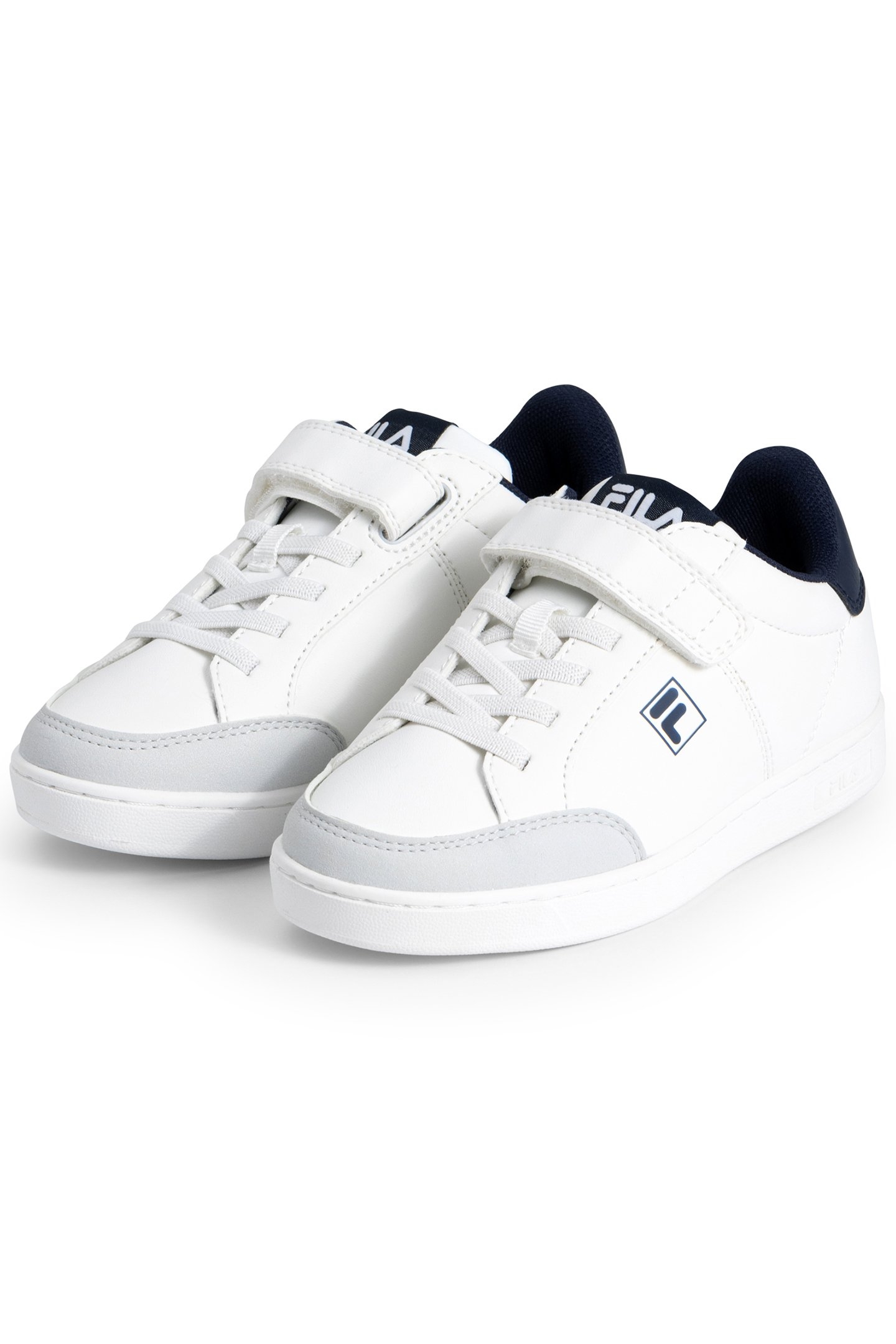 BOYS COURTBAY VELCRO KIDS WHITE-FILA NAVY 2