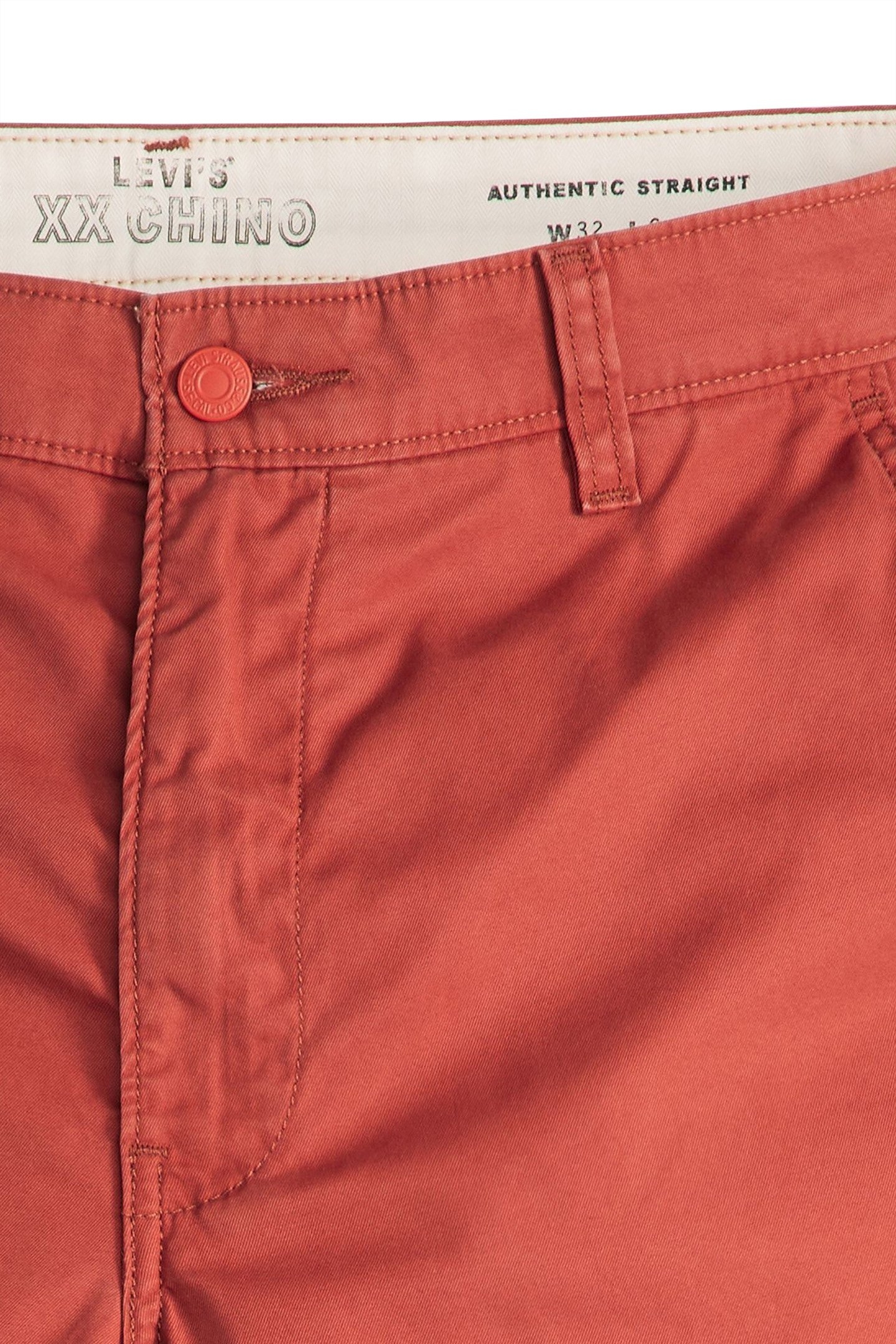 XX AUTH RLX SHORTS II RED PAINT TWILL 7
