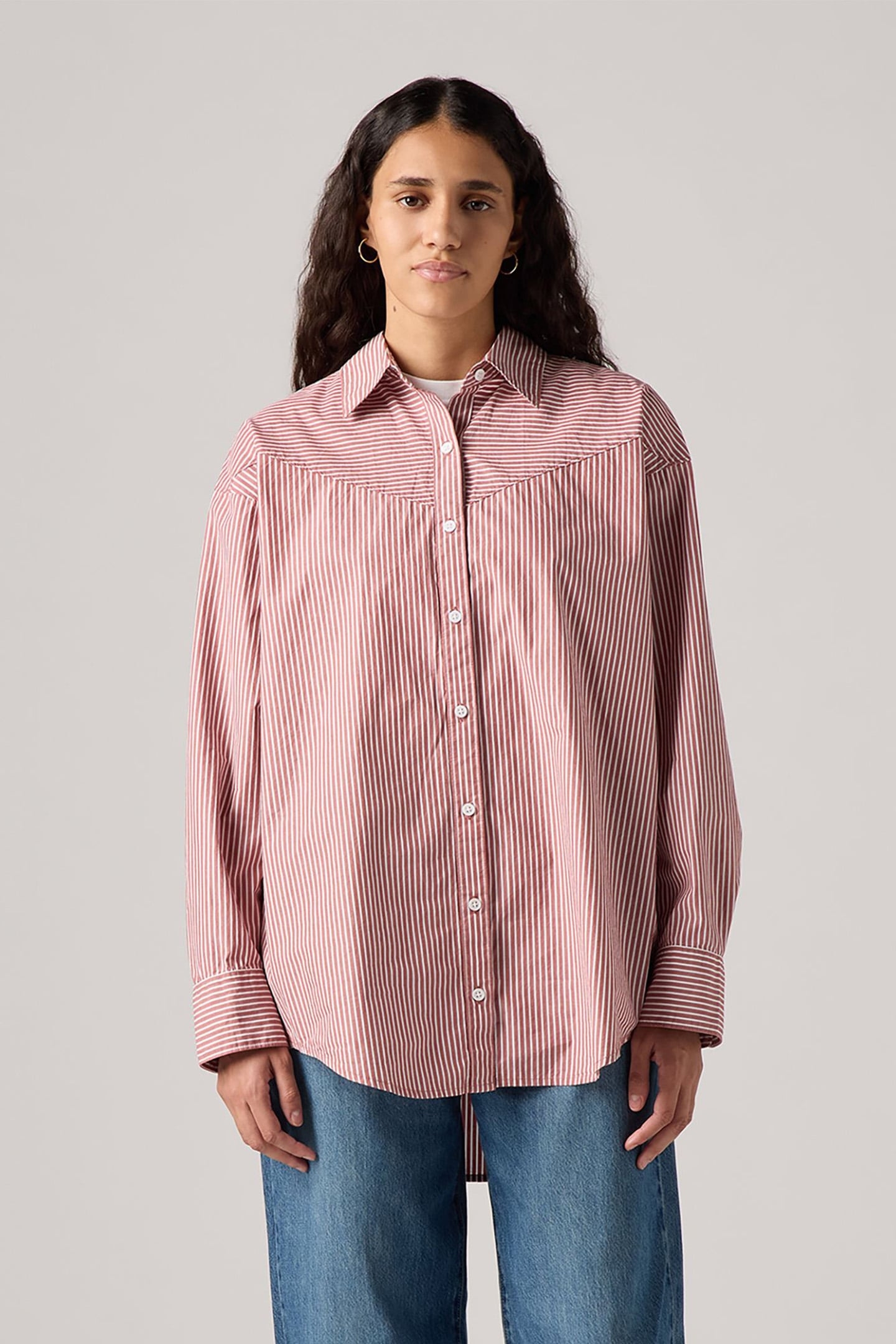 PIECED LOLA SHIRT REYNALDA STRIPE MARSAL 1