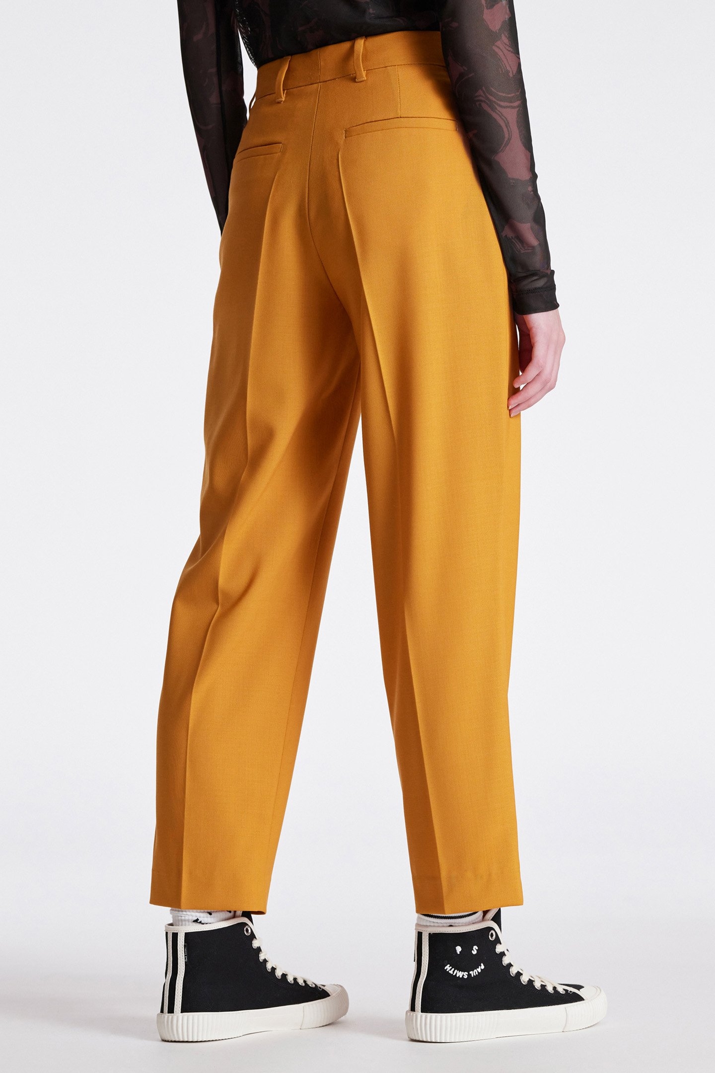 WOMENS TROUSERS OCHRE YELLOW 2