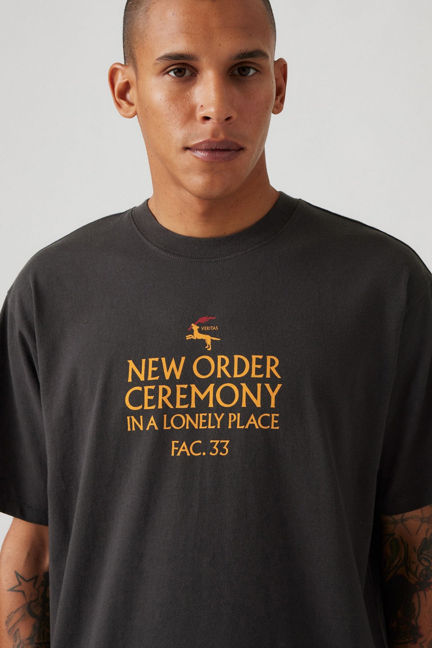 BAND TEE NEW ORDER CEREMONY CAVIAR GRAPH 5