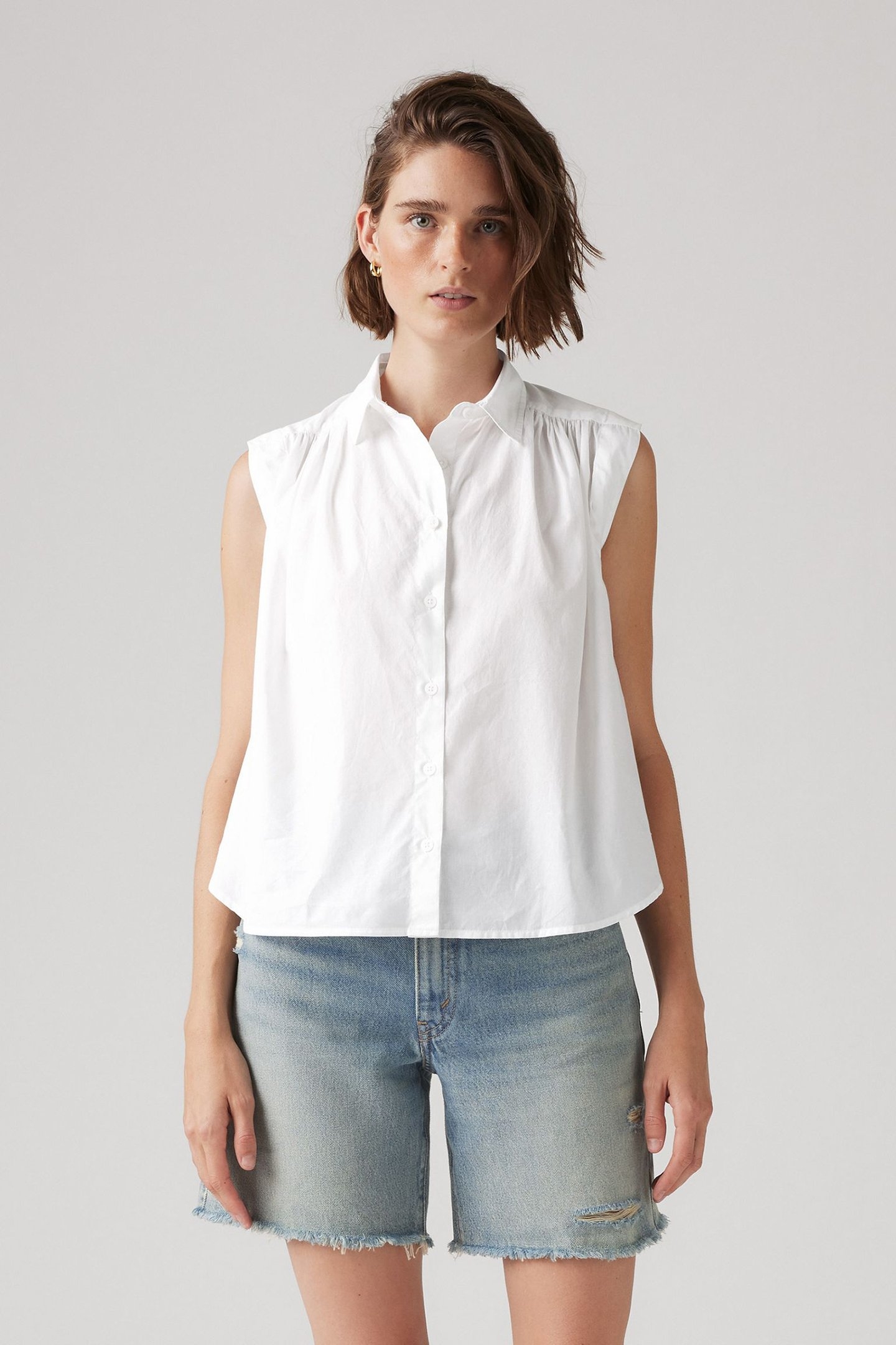 GRACEN SL BLOUSE BRIGHT WHITE 1