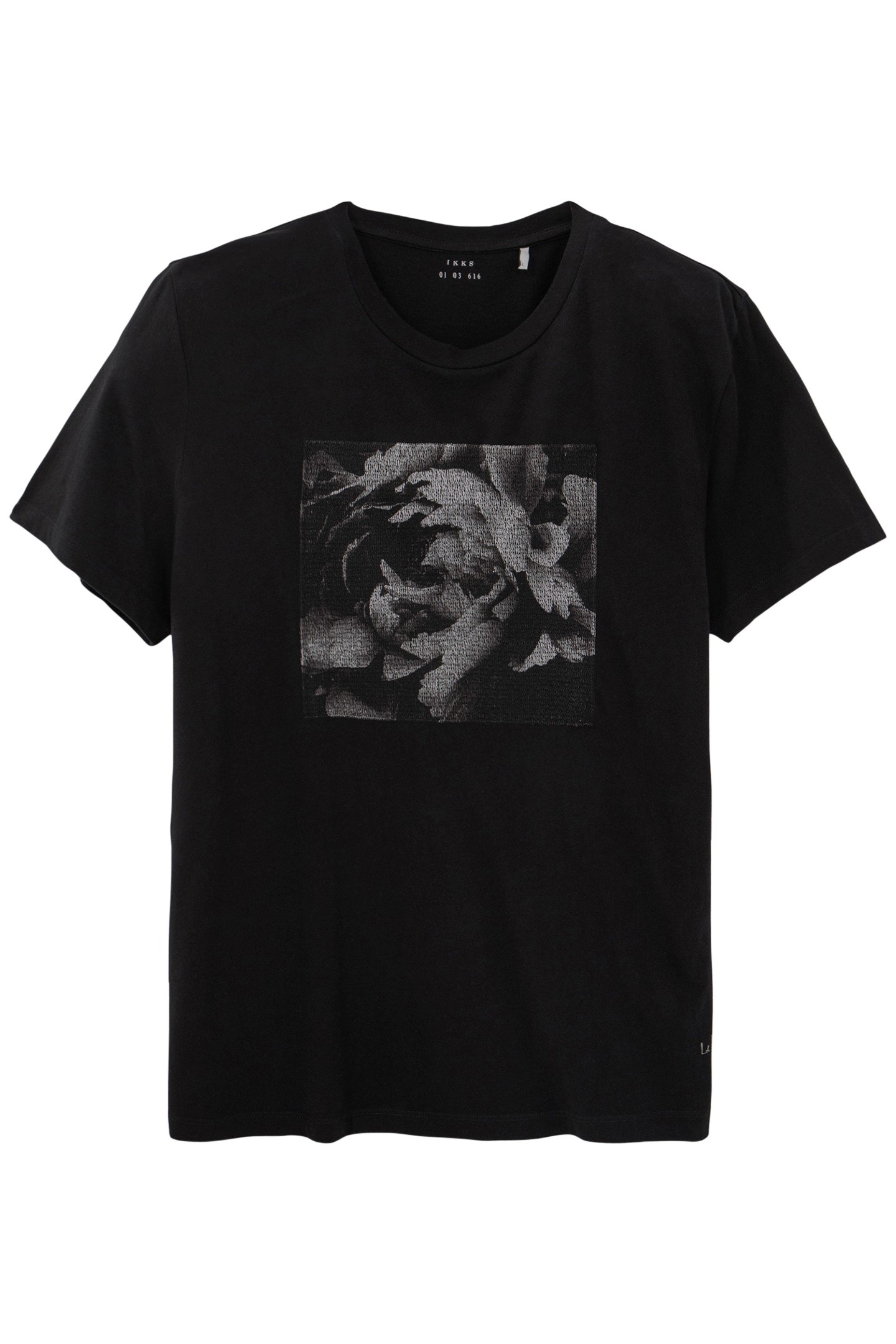 BLACK MAXI FLOWER T-SHIRT 4