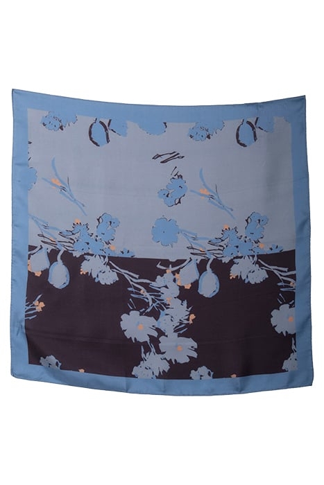 SCARVE SILK BLUE PATTERN 1