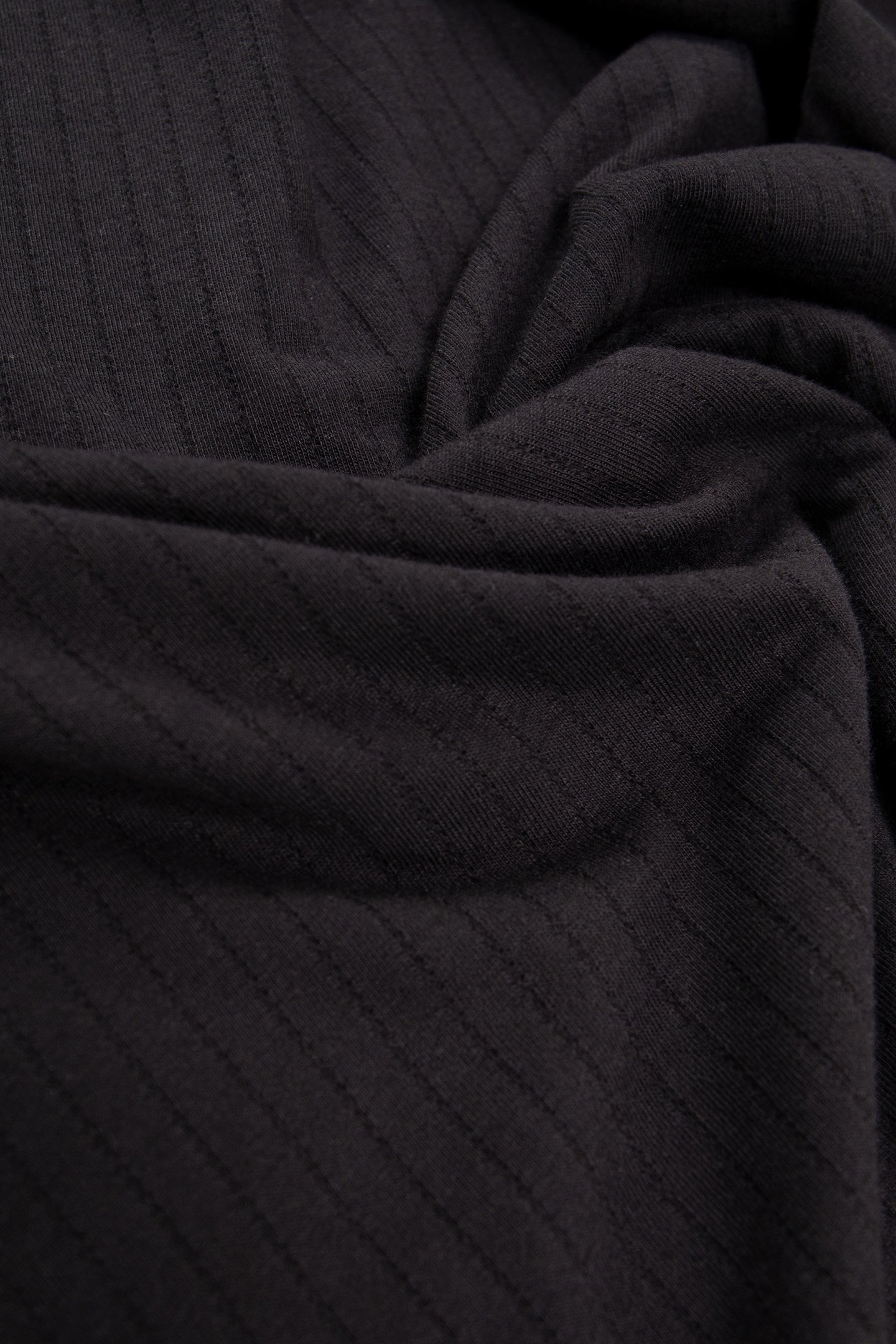 BLACK OPENWORK POLO SHIRT 3