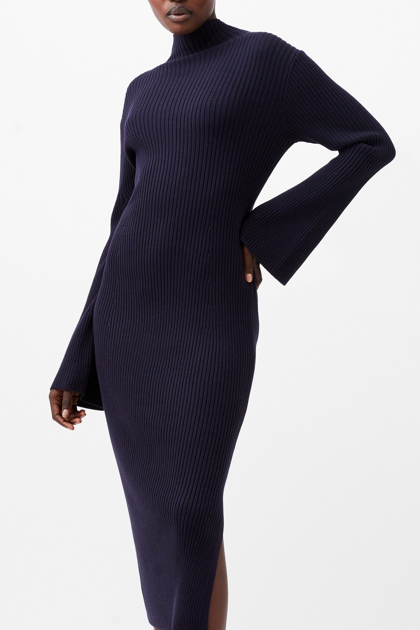 LOLLY MARI FLARE SLV DRESS MARINE 4