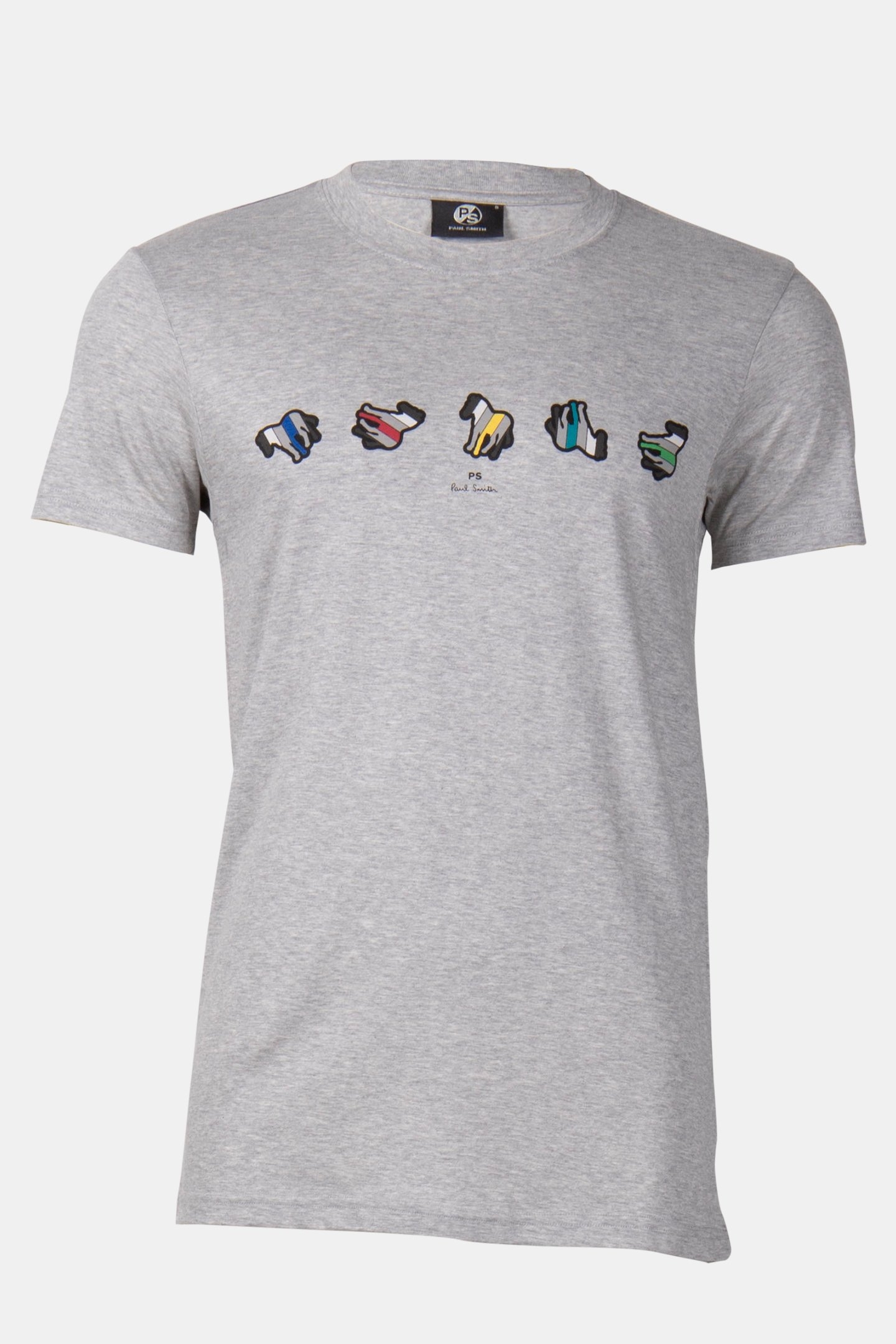 REG FIT TSHIRT ZEBRA REPEAT GREY MELANGE 3