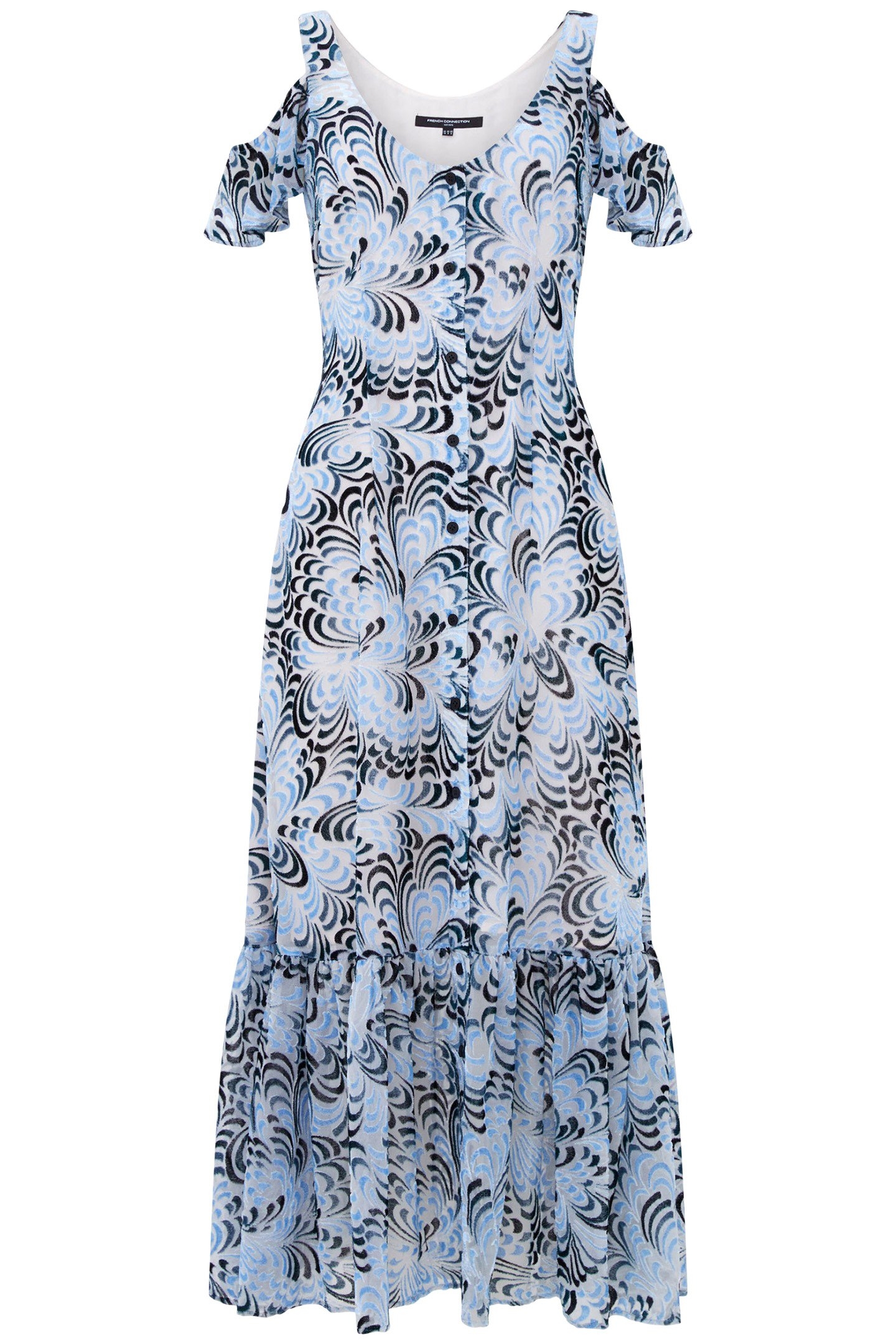 DIA DEVORE MAXI DRESS SUMMER WHITE/BLUE 3