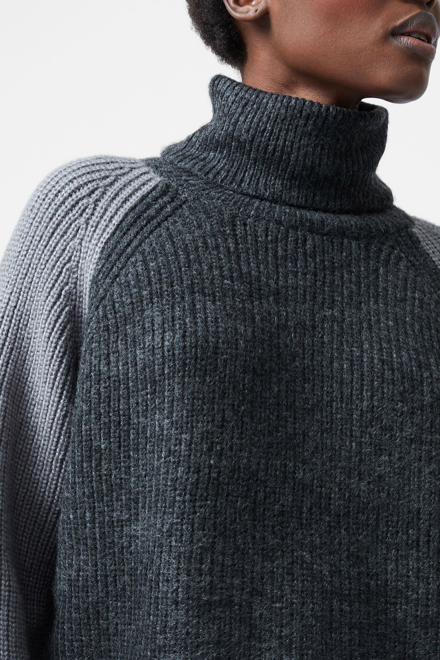 KESSY HIGH NECK JUMPER CHARCOAL/WARM GRAPHI 4