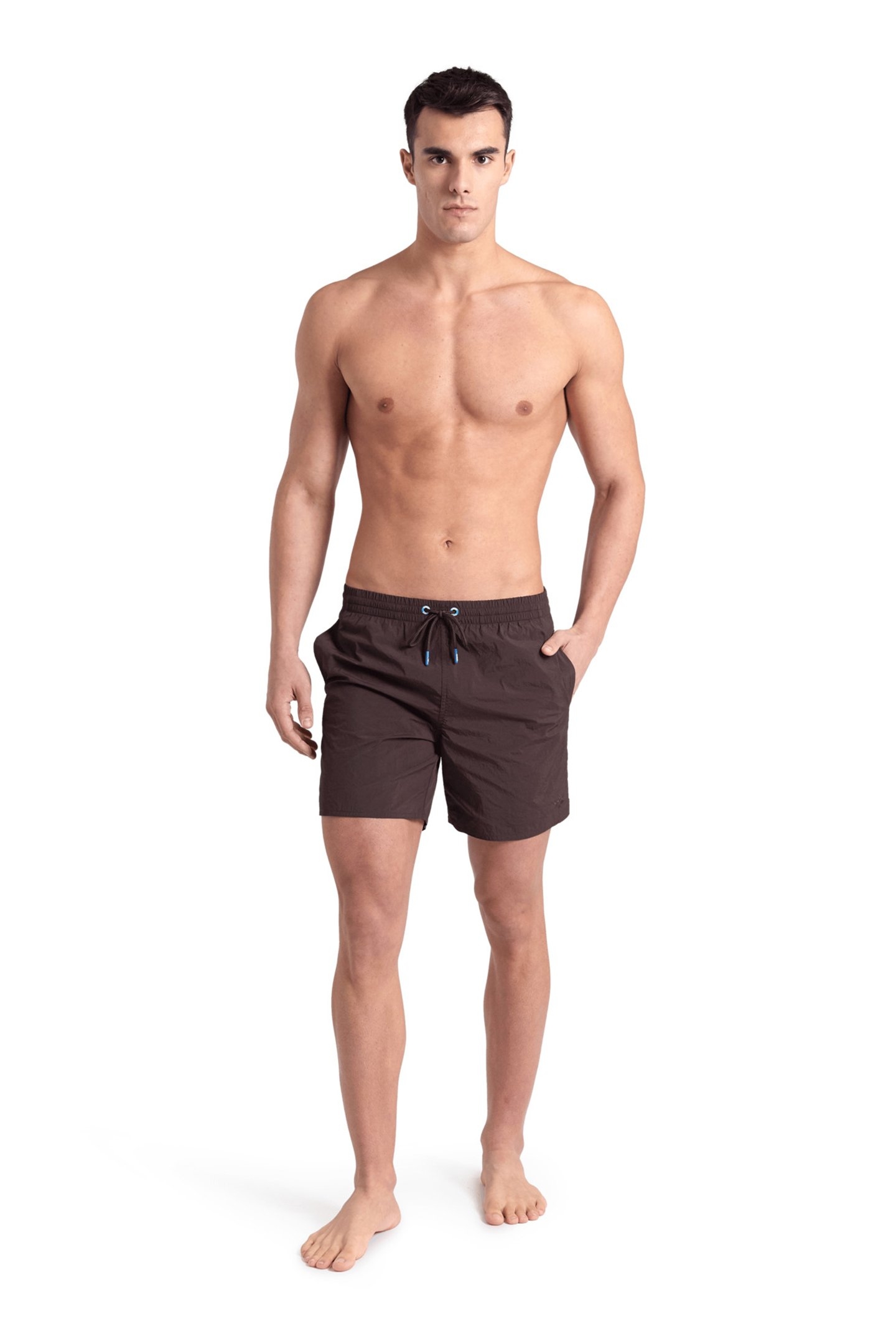 MEN'S ARENA BEACH BOXER SOLID SEPIA 3