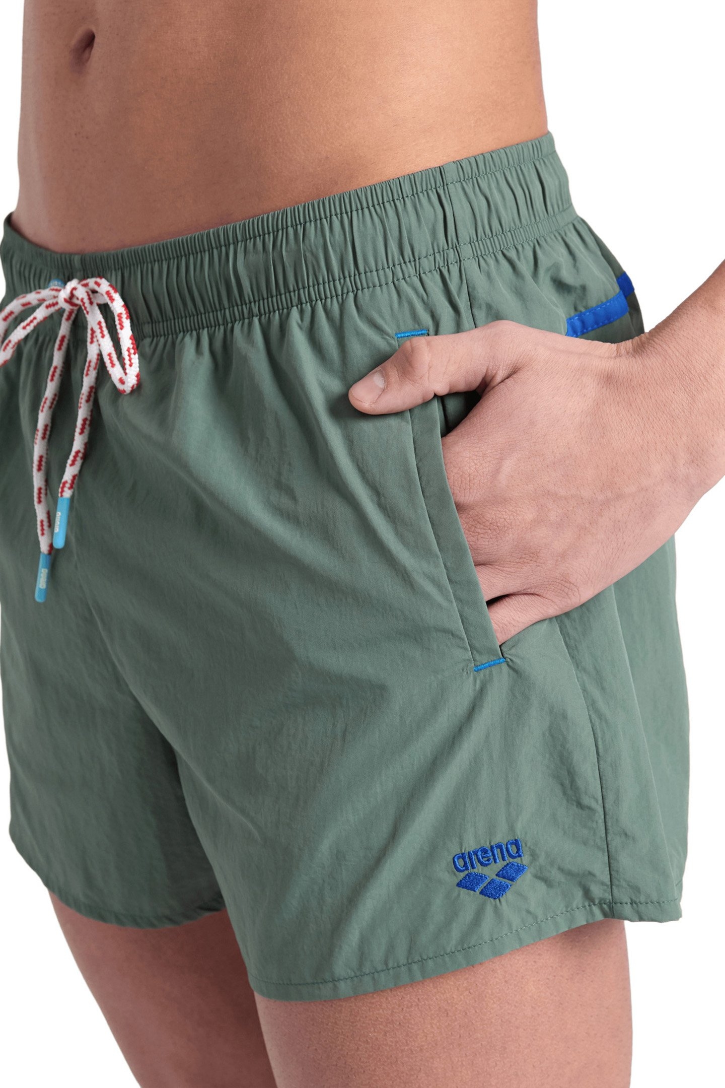 MEN'S ARENA PRO_FILE BEACH X-SHORT SAGE-ROYAL-JADE-GREEN QUA 4