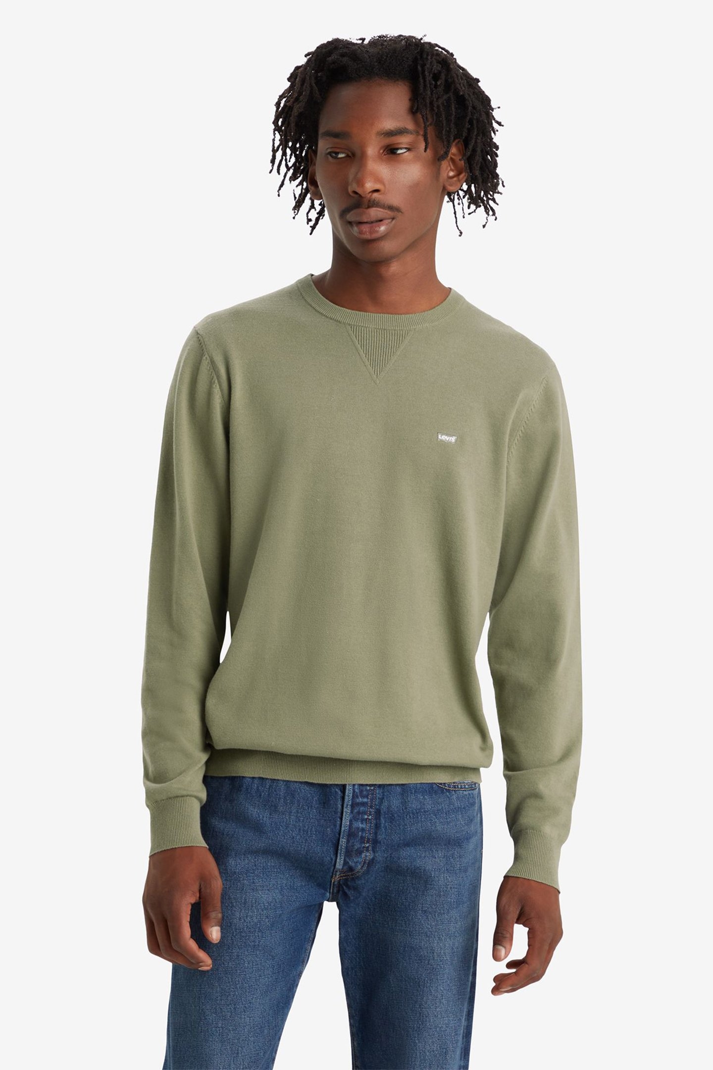 LIGHTWEIGHT HM SWEATER SMOKEY OLIVE 1