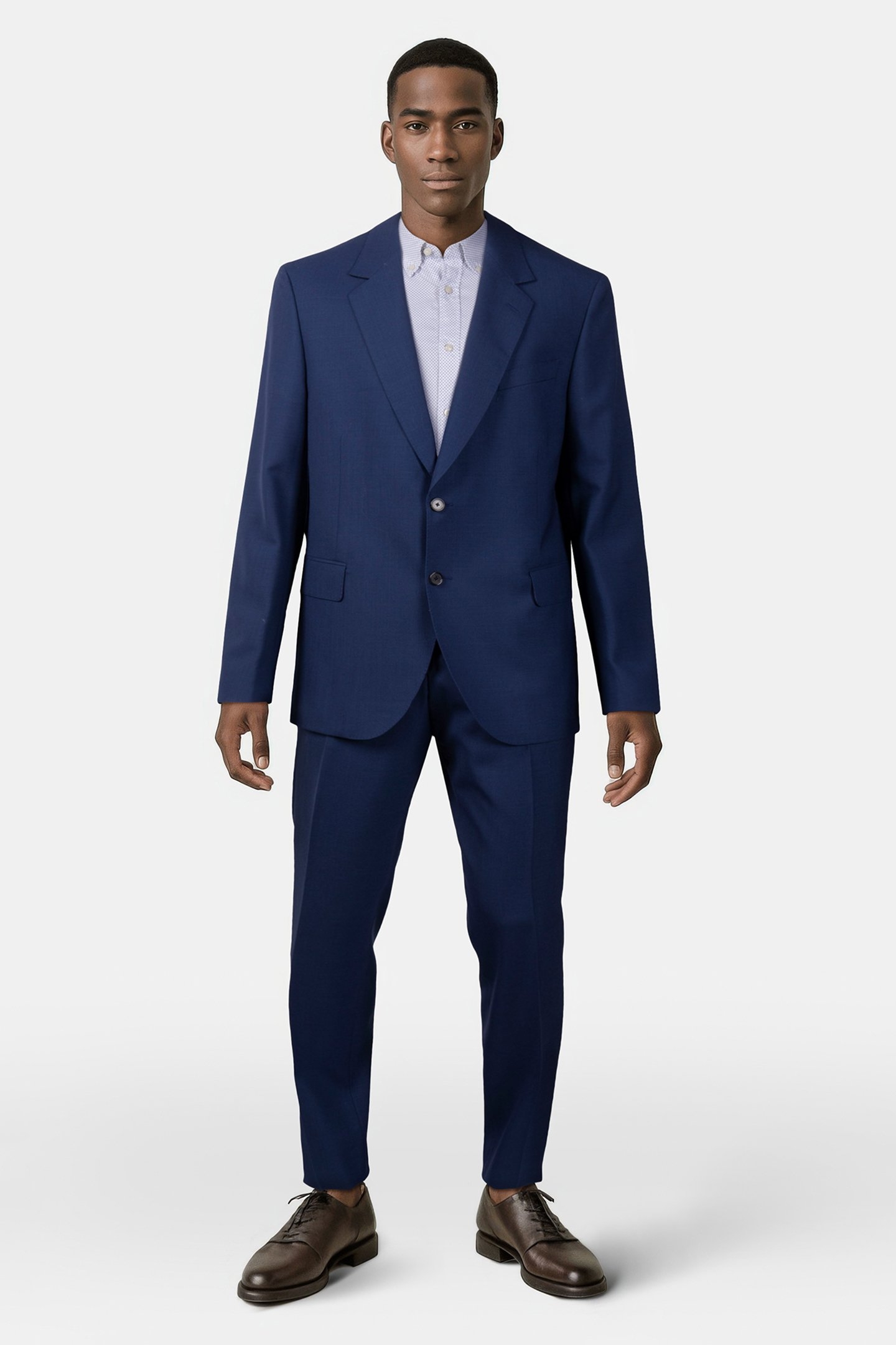 MENS 2 BUTTON SUIT INDIGO 1