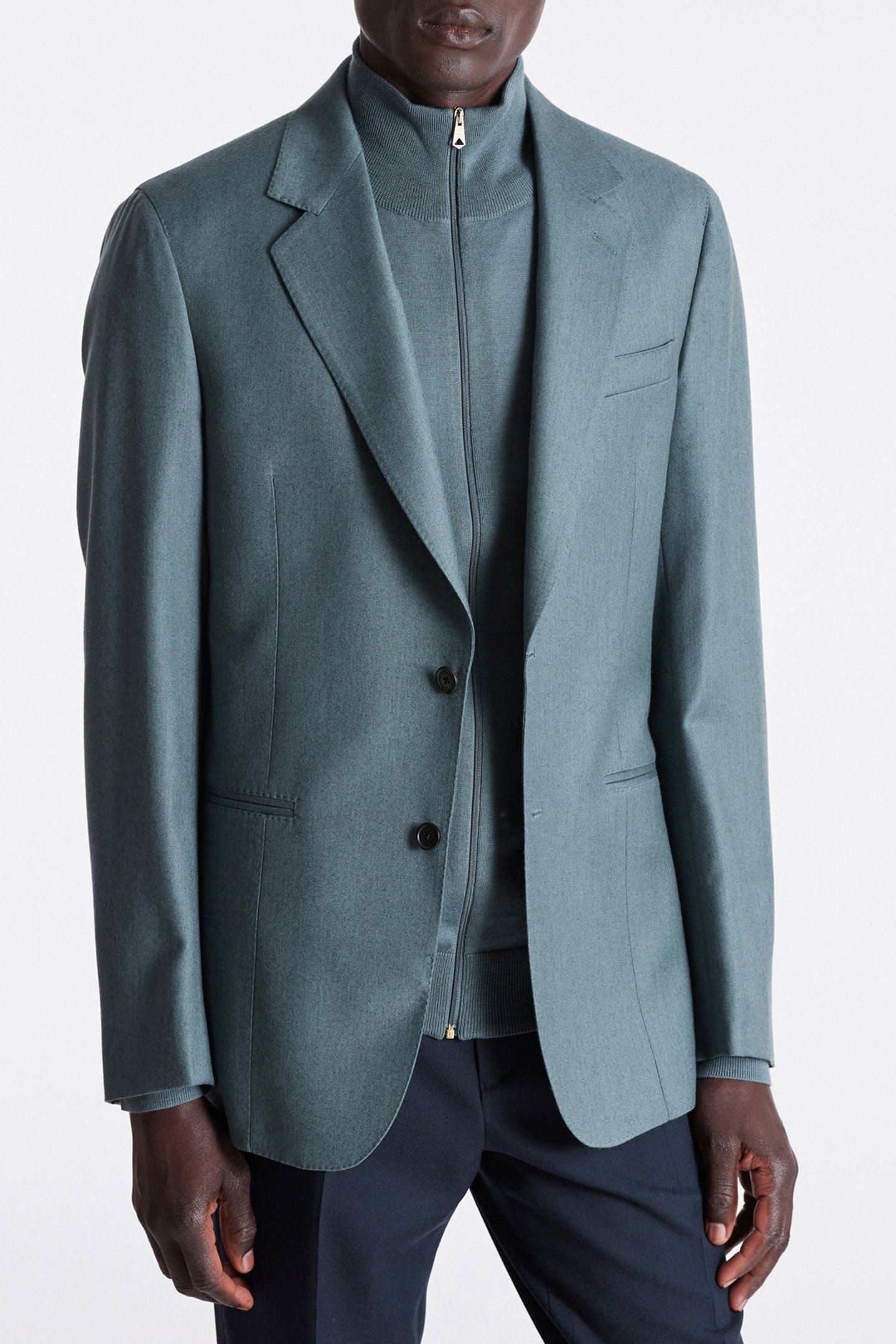 GENTS 2BTN JACKET BLUE 1