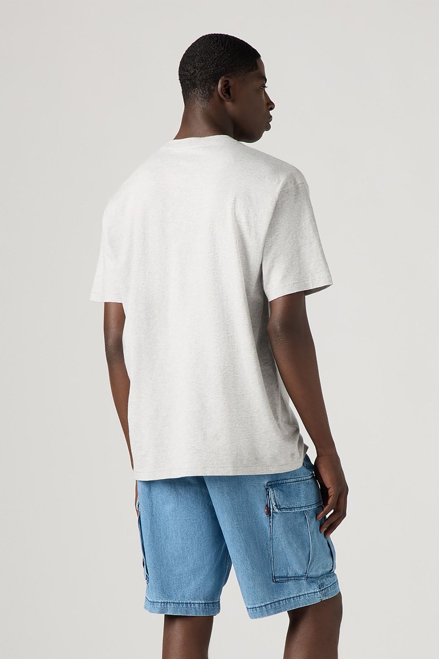 VINTAGE BW GRAPHIC TEE BW LOGO LIGHT HEATHER GREY 2