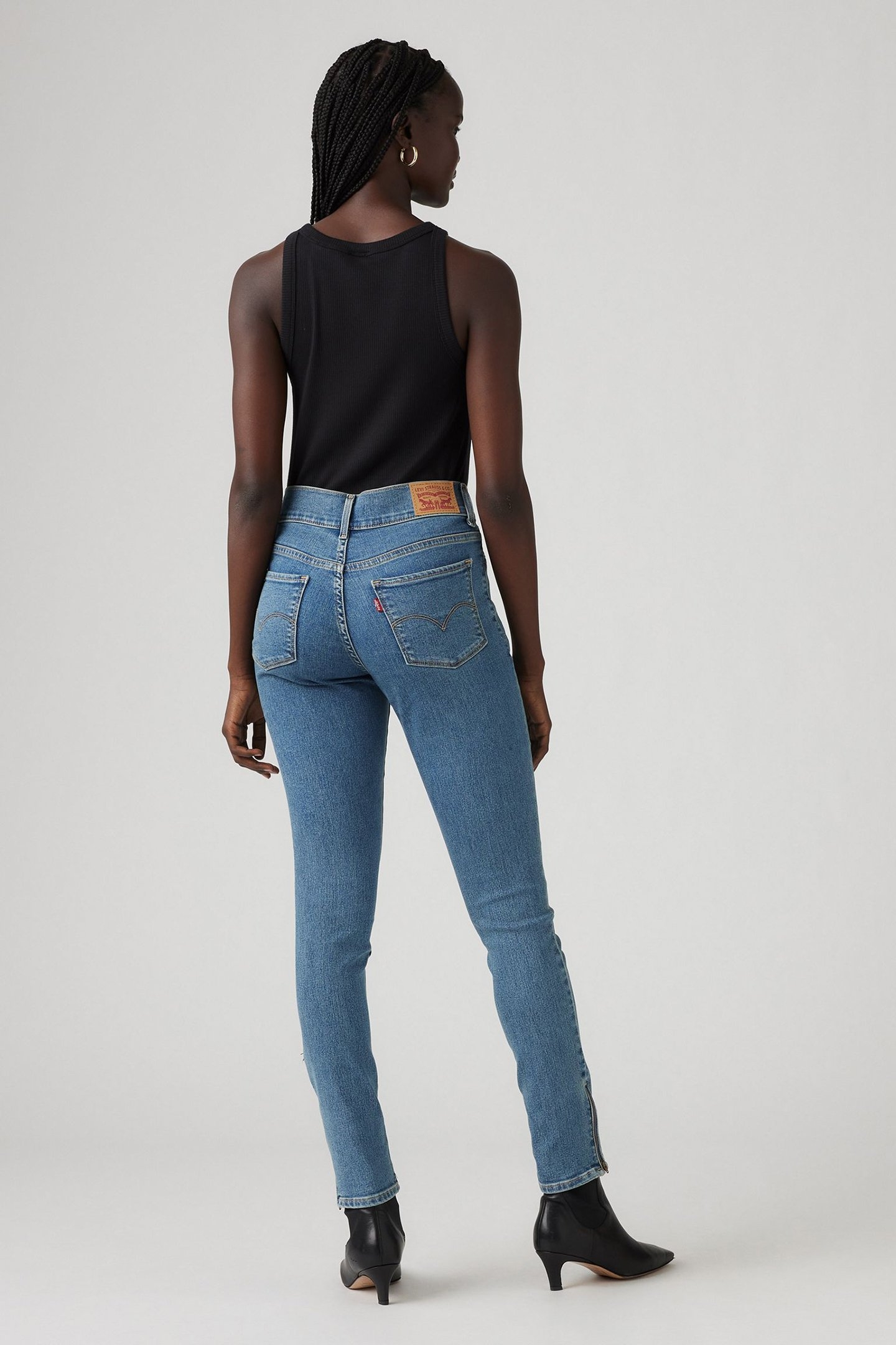 311 SHP SKINNY ZIP HEM CAMP DENIM 3