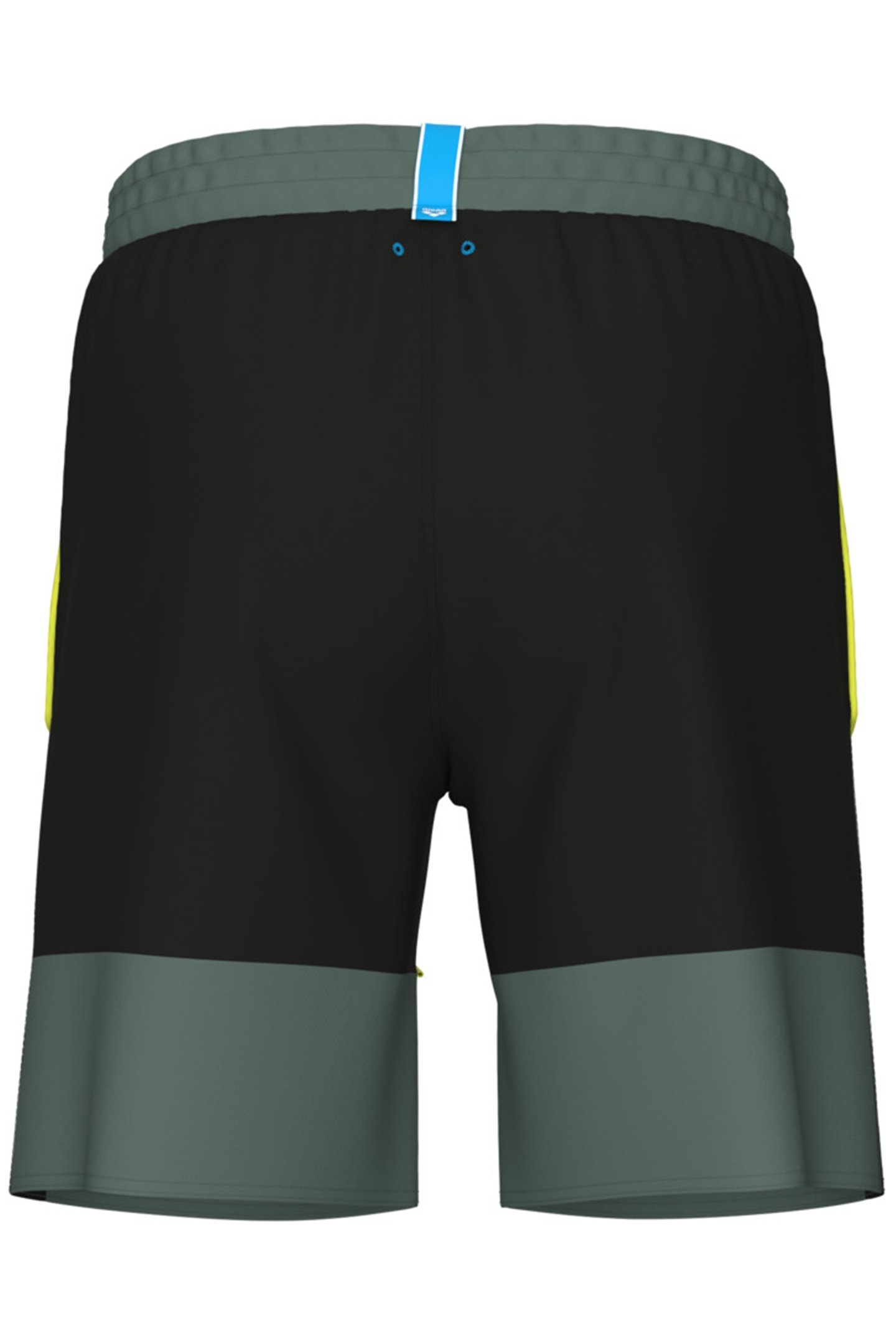 MEN'S ARENA TEAM STRIPE BERMUDA PANEL BLACK-SAGE-SOFT GREEN 5