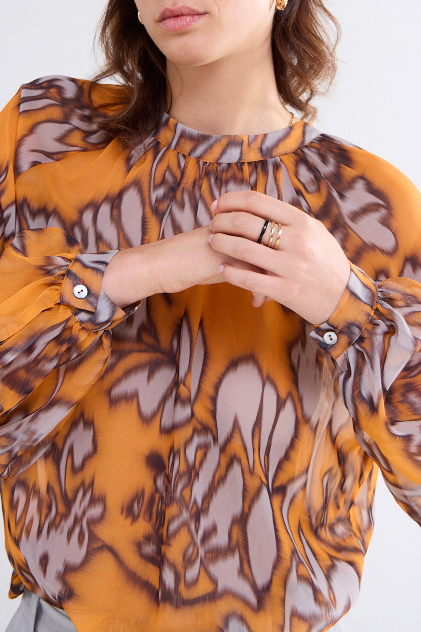 TOP SPICY ORANGE PRINT REDS 6