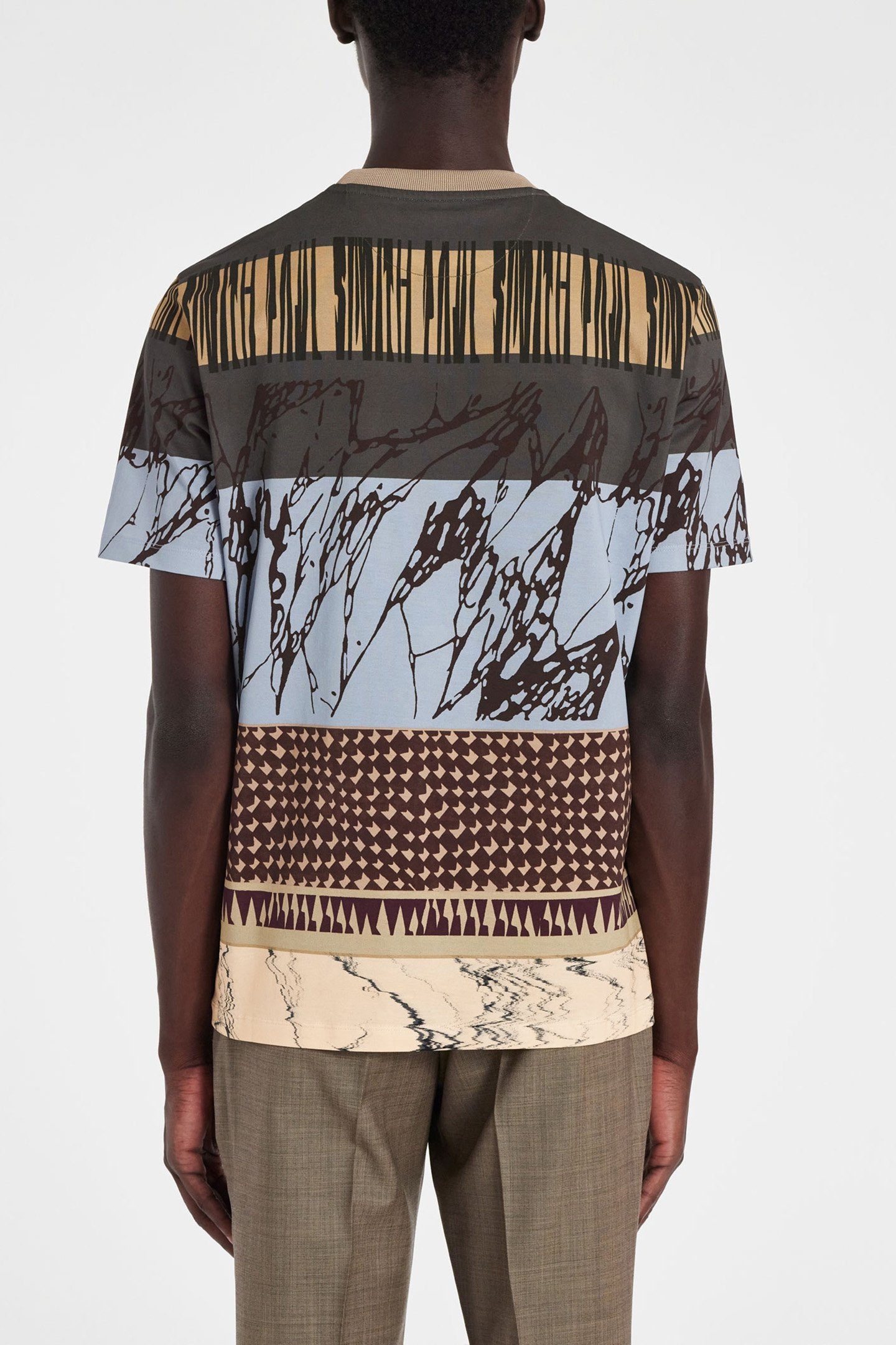 PRINTED TSHIRT LT GREYISH GREEN 2