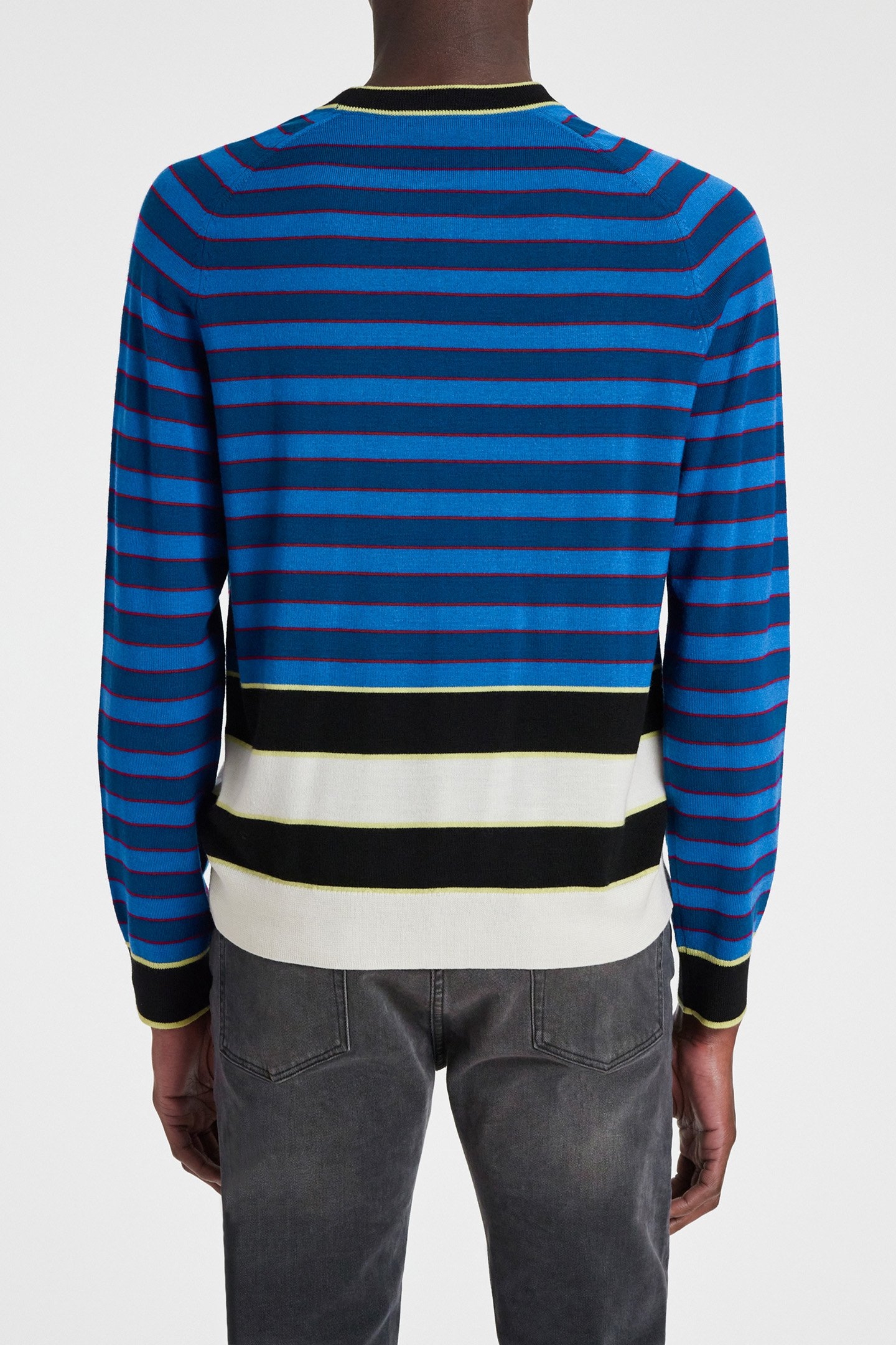 MENS SWEATER CREW NECK PETROL BLUE 2