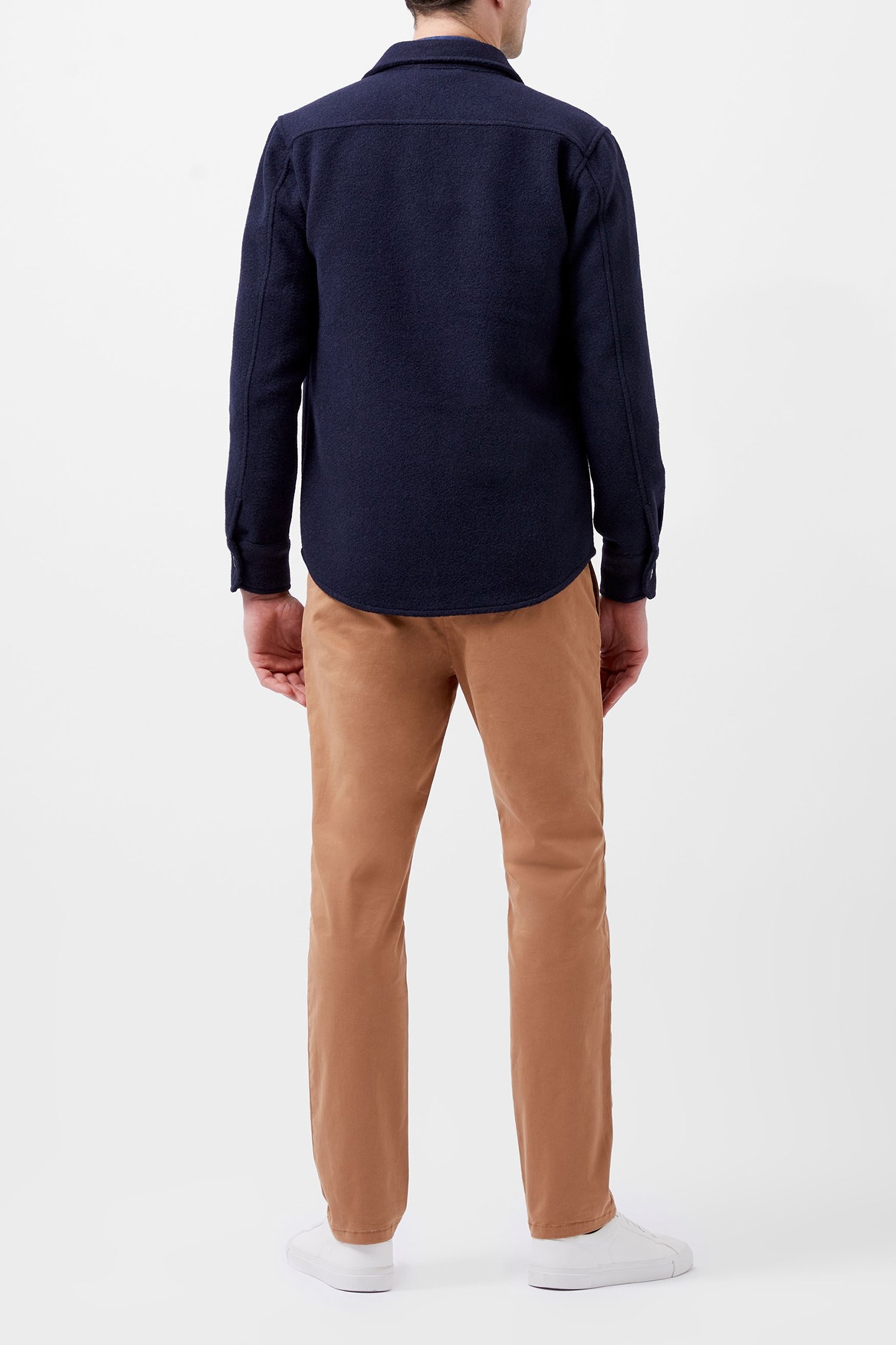 BRUSHED OVERSHIRT MARINE 2