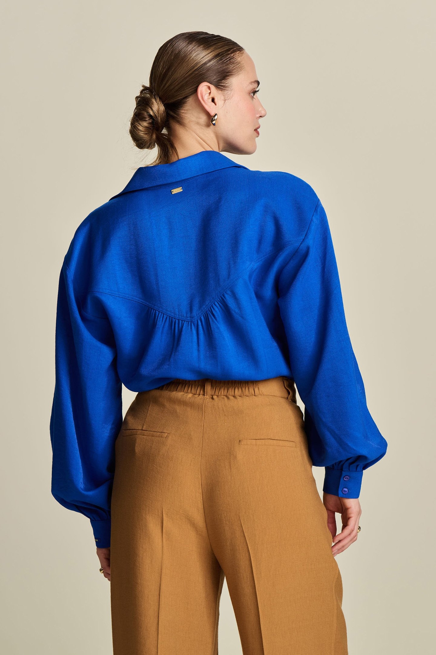 BLOUSE - VIOLET SHIMMER BLUE 2