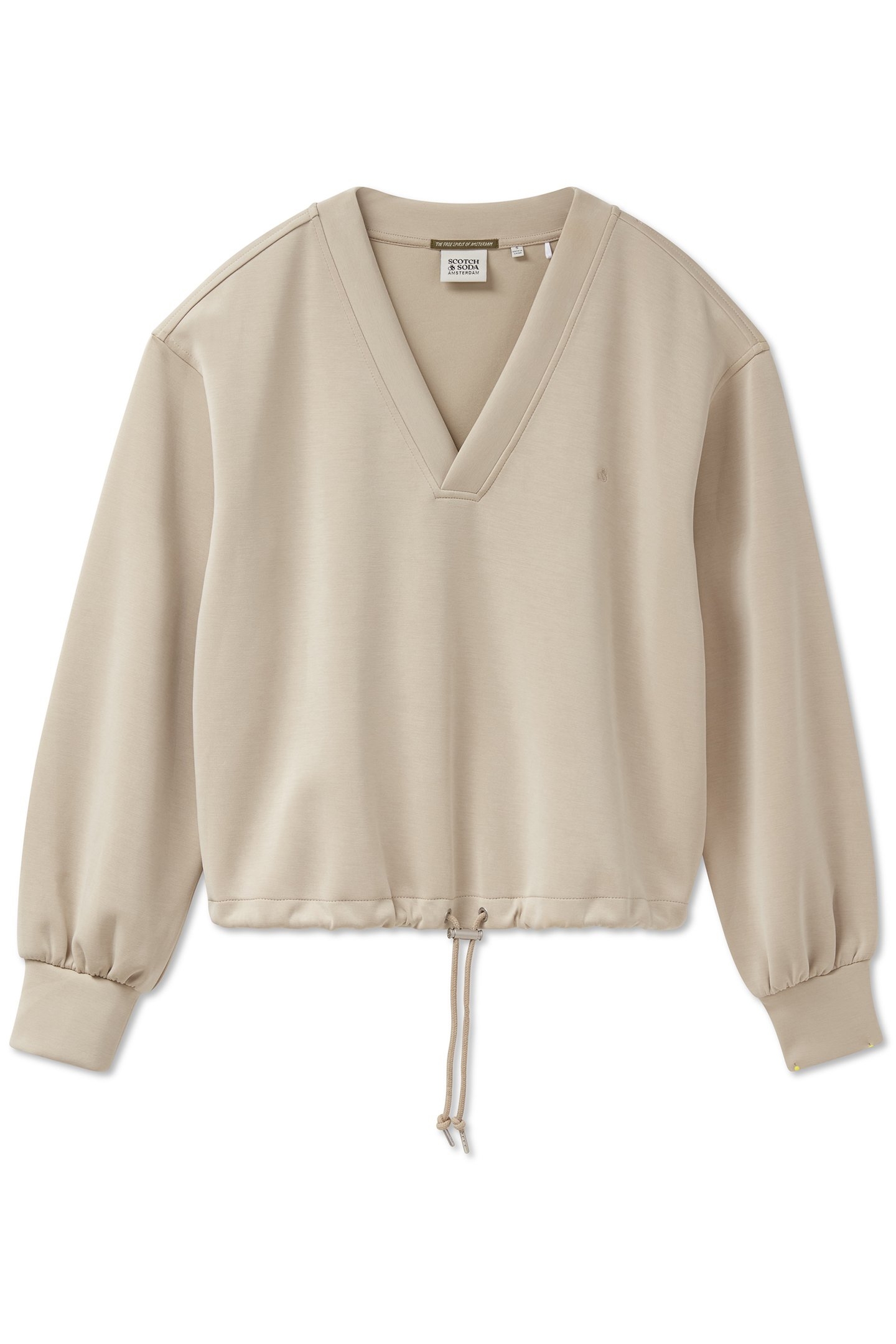 V NECK PULLOVER FEATHER GRAY 4