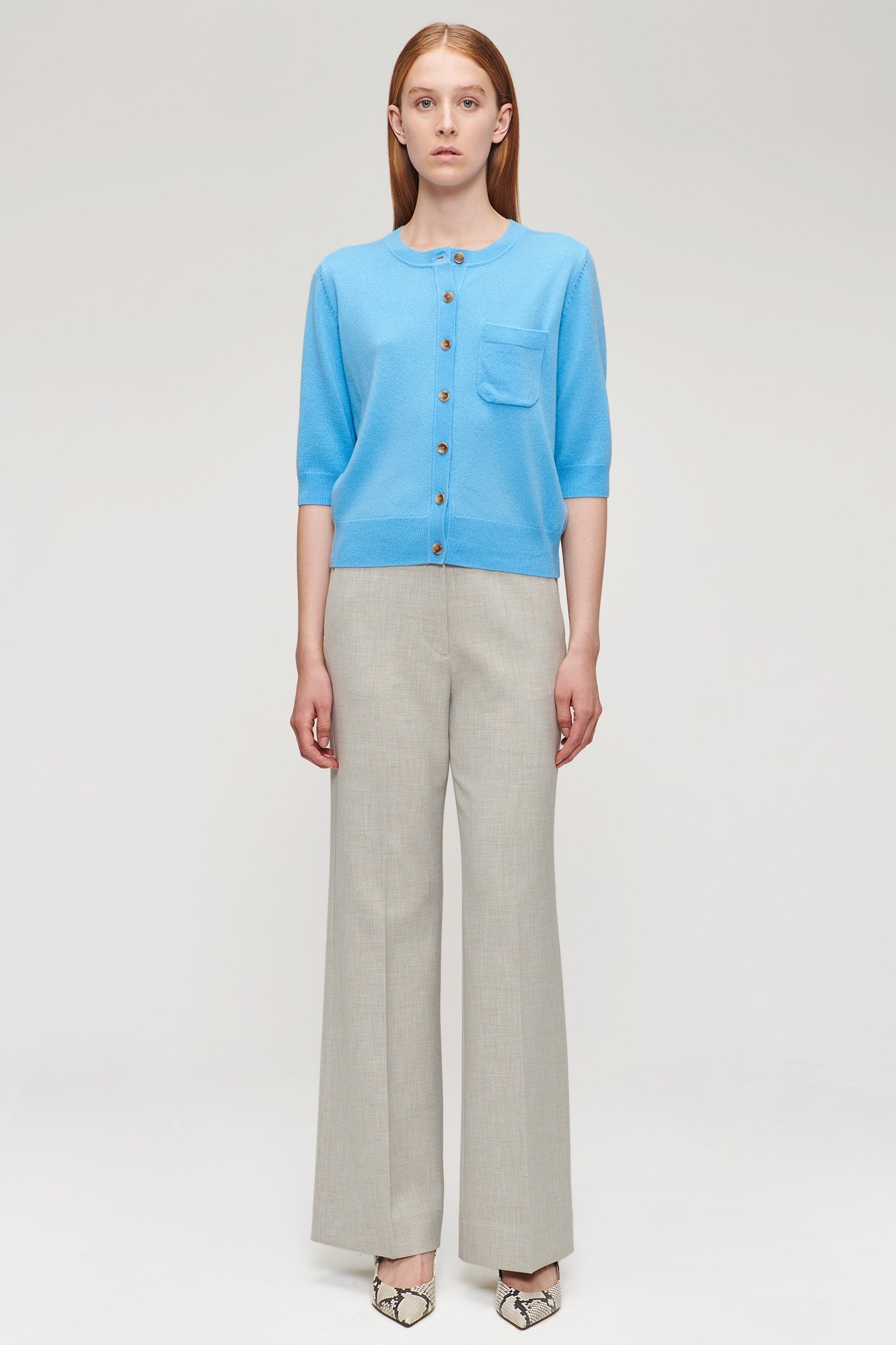 CASHMERE BLEND CARDI TOP BLUE BIRD 3