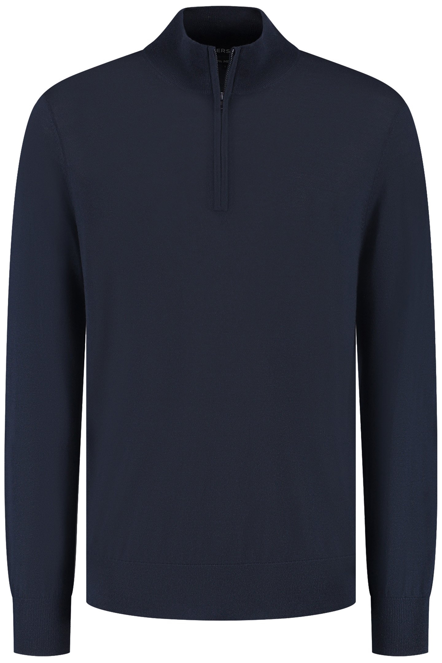 ZIP UP 100% MERINO NAVY BLUE 2