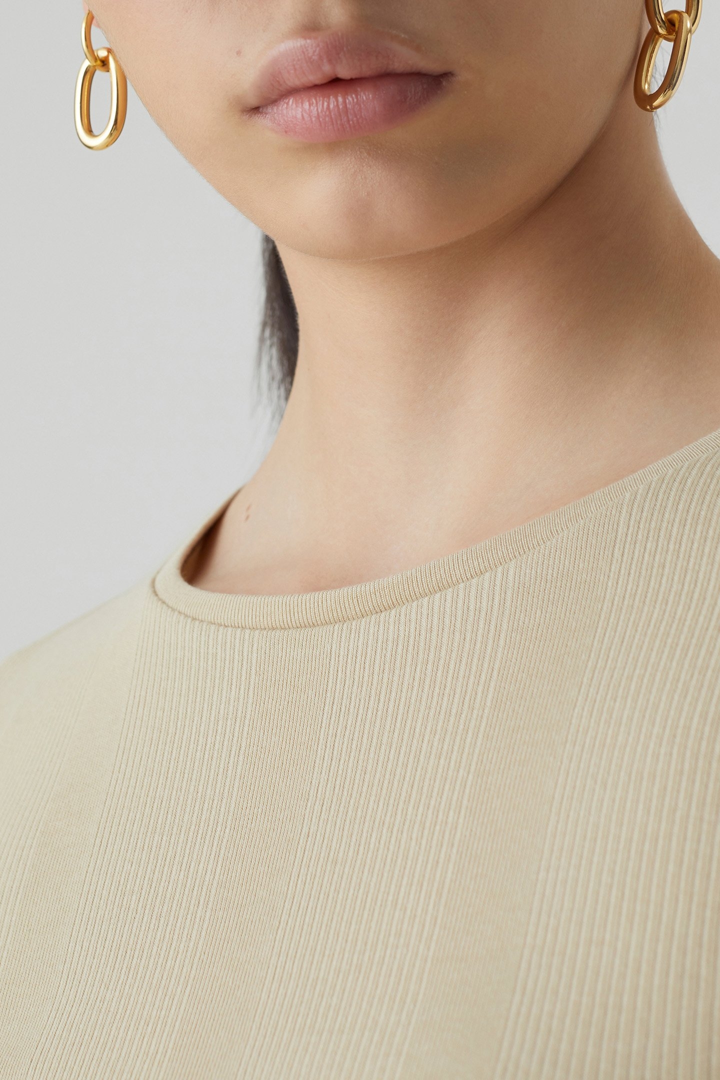 CAP SLEEVE TOP T-SHIRTS DESERT BEIGE 4