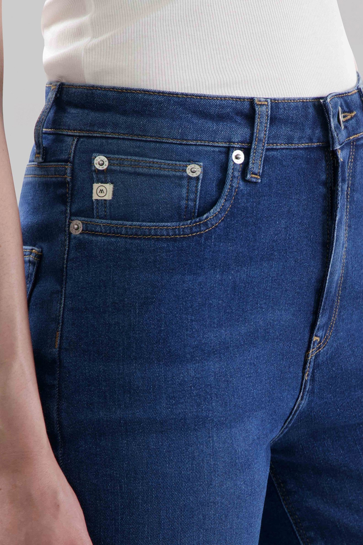 MAMS STRETCH TAPERED - STONE INDIGO STONE INDIGO 6