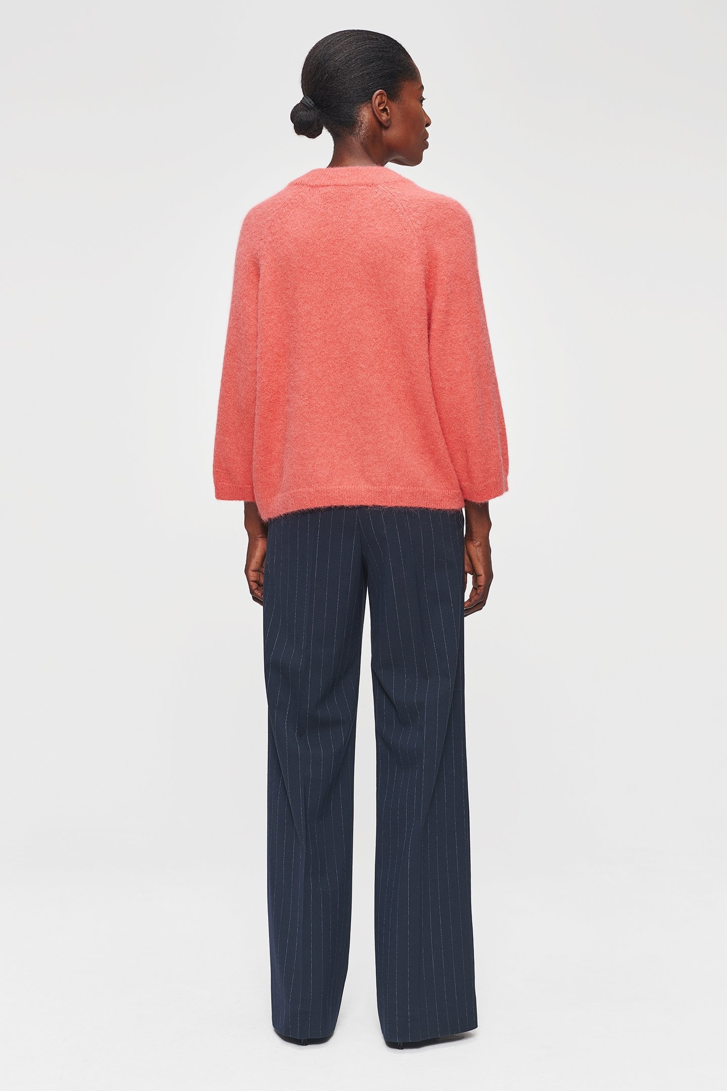 RELAXED ALPACA PULLOVER RADIANT CORAL 4