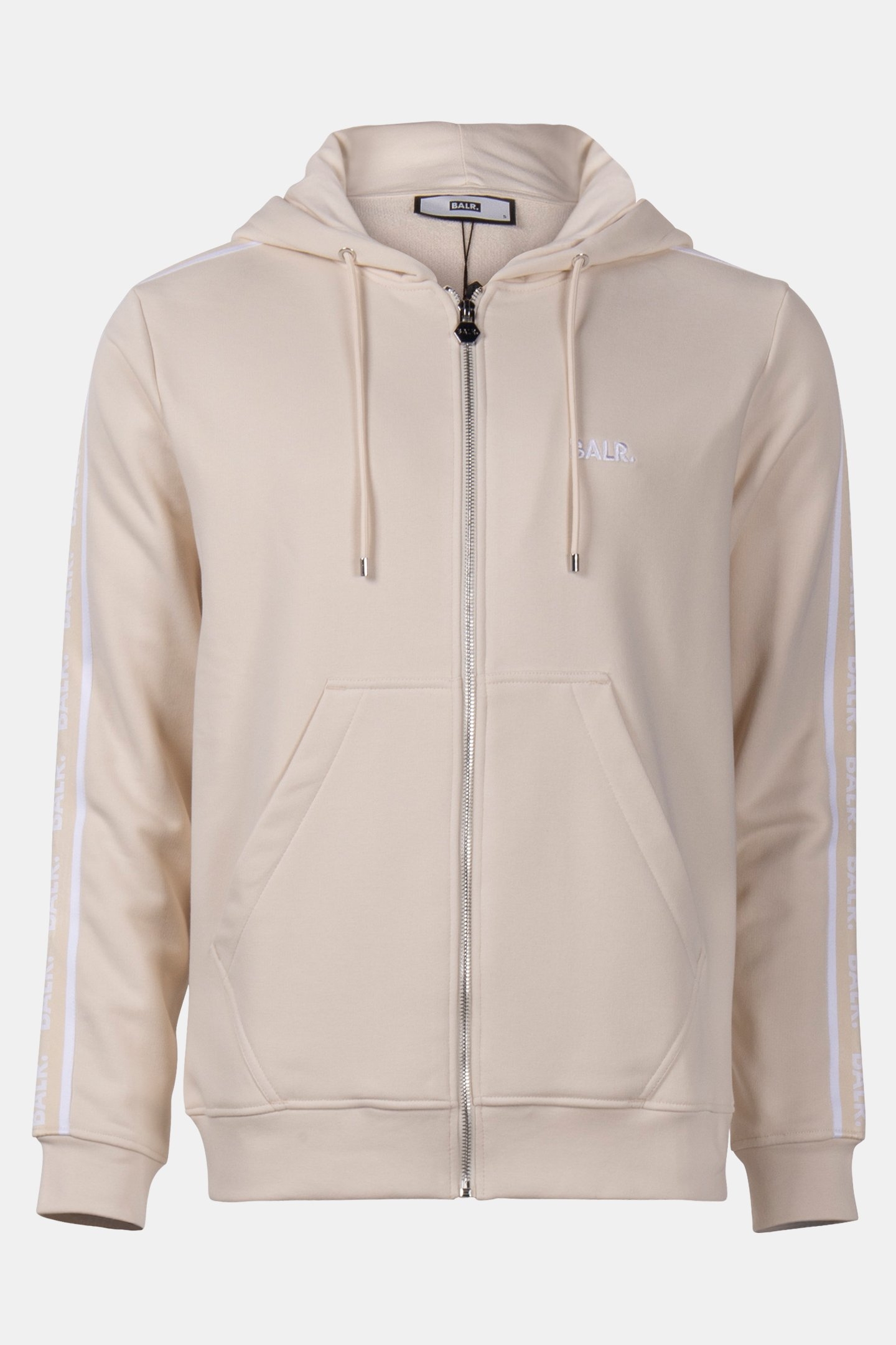 B-TAPE ZIP THROUGH HOODIE WHITE SWAN 3