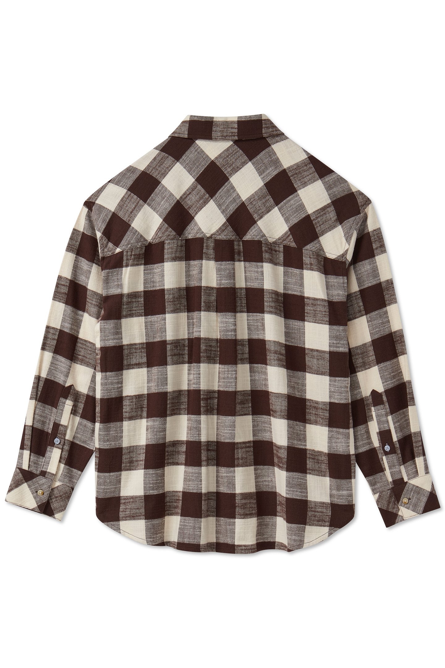 OVERSIZED SHIRT SEAL BROWN/BUFFALO CHECK 5