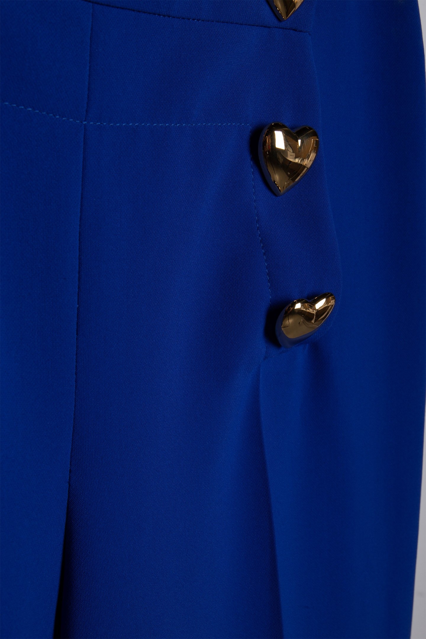 HEART BUTTONS CRÊPE TROUSERS BLUE 4