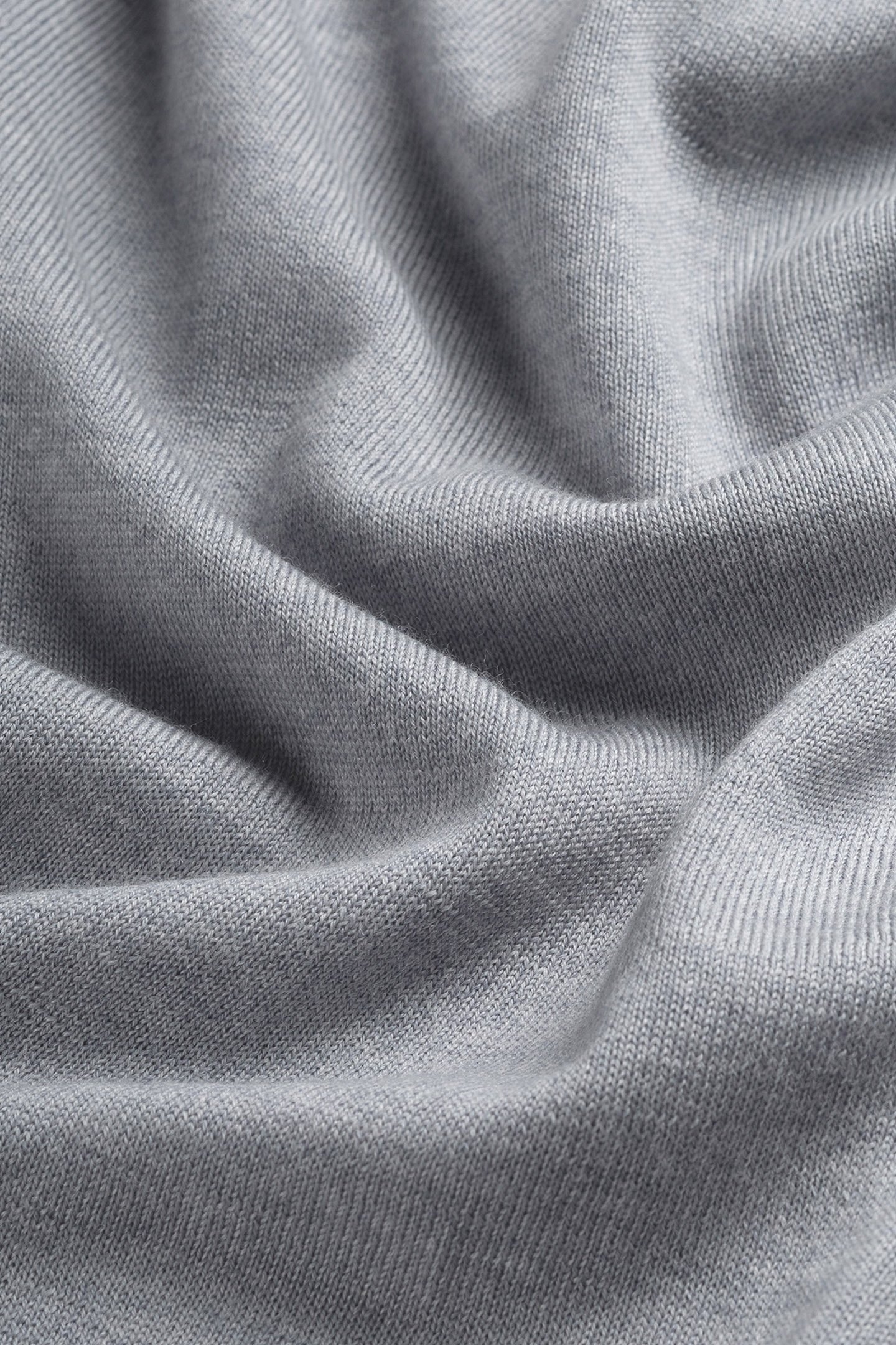ZIP UP 100% MERINO MOONSTONE GREY 7