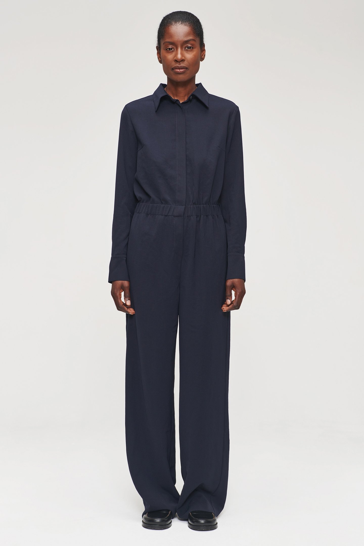 RELAXED FIT JUMPSUIT MIDNIGHT BLUE 1