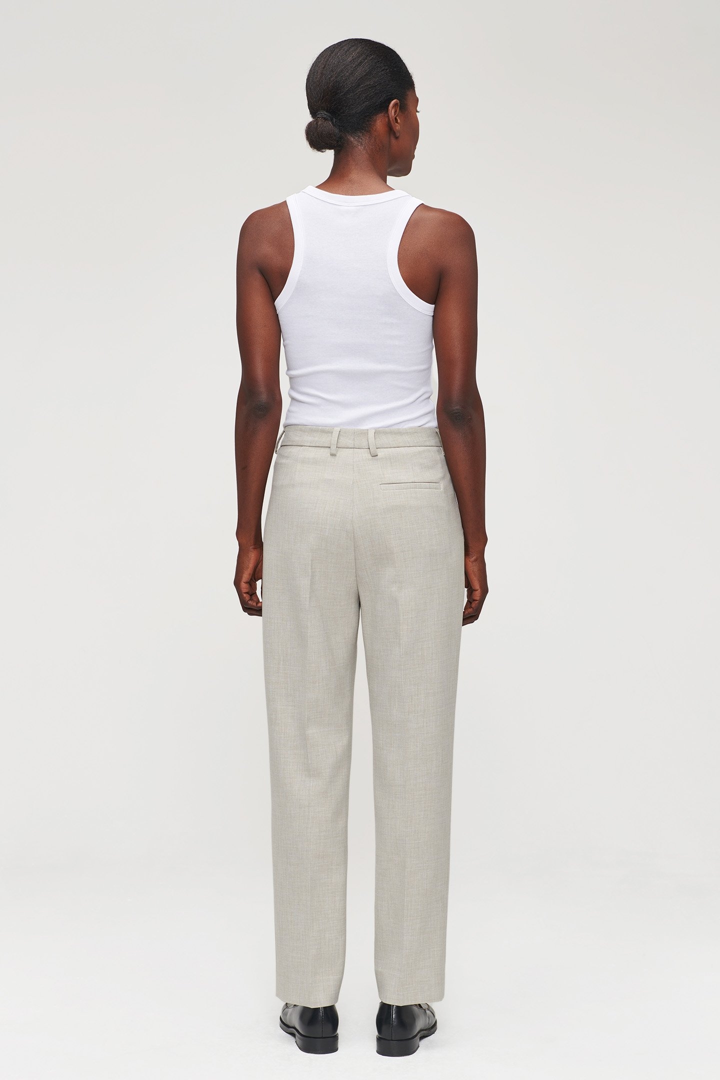 CROPPED CLASSIC PANTS GREIGE 4