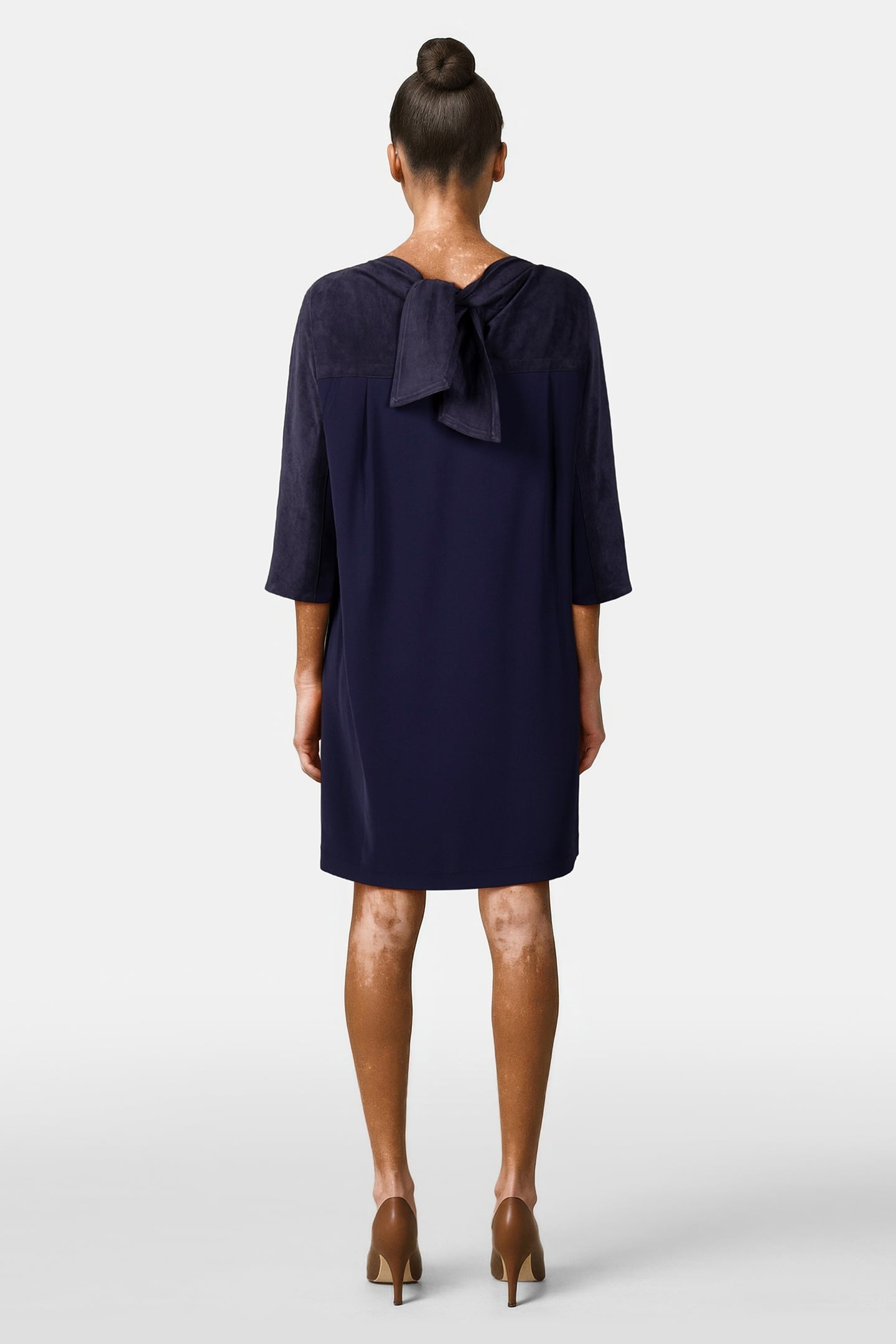 DRESS BOW BACK MIDNIGHT BLUE 2