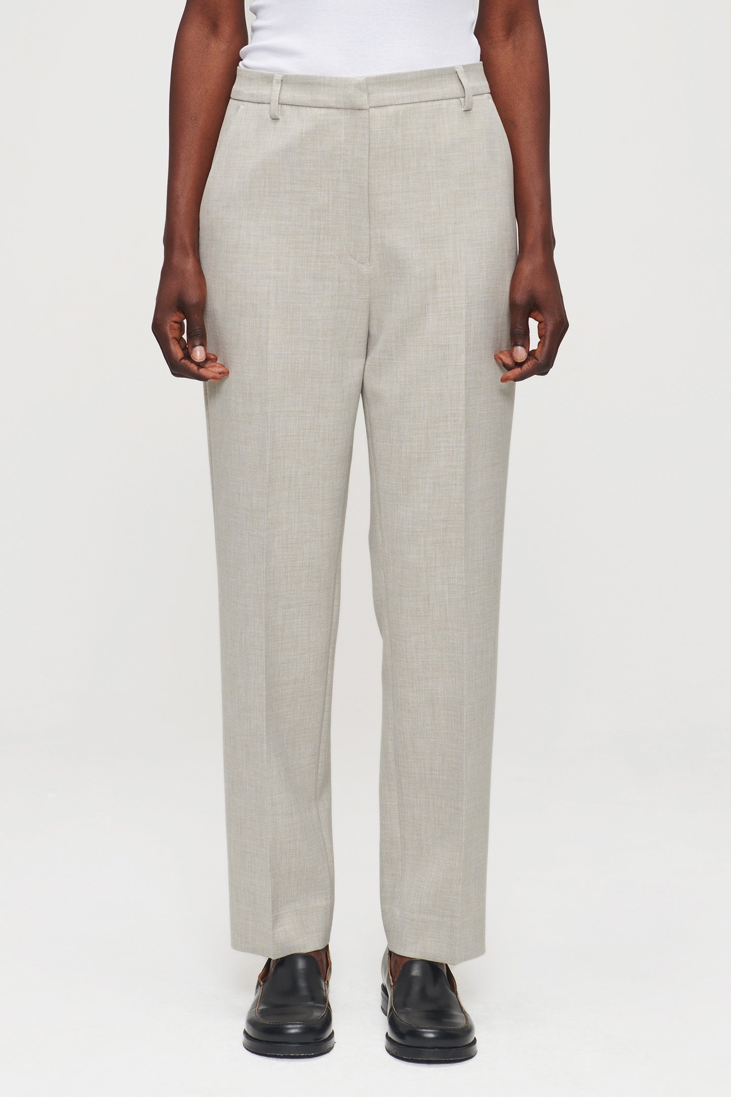 CROPPED CLASSIC PANTS GREIGE 1