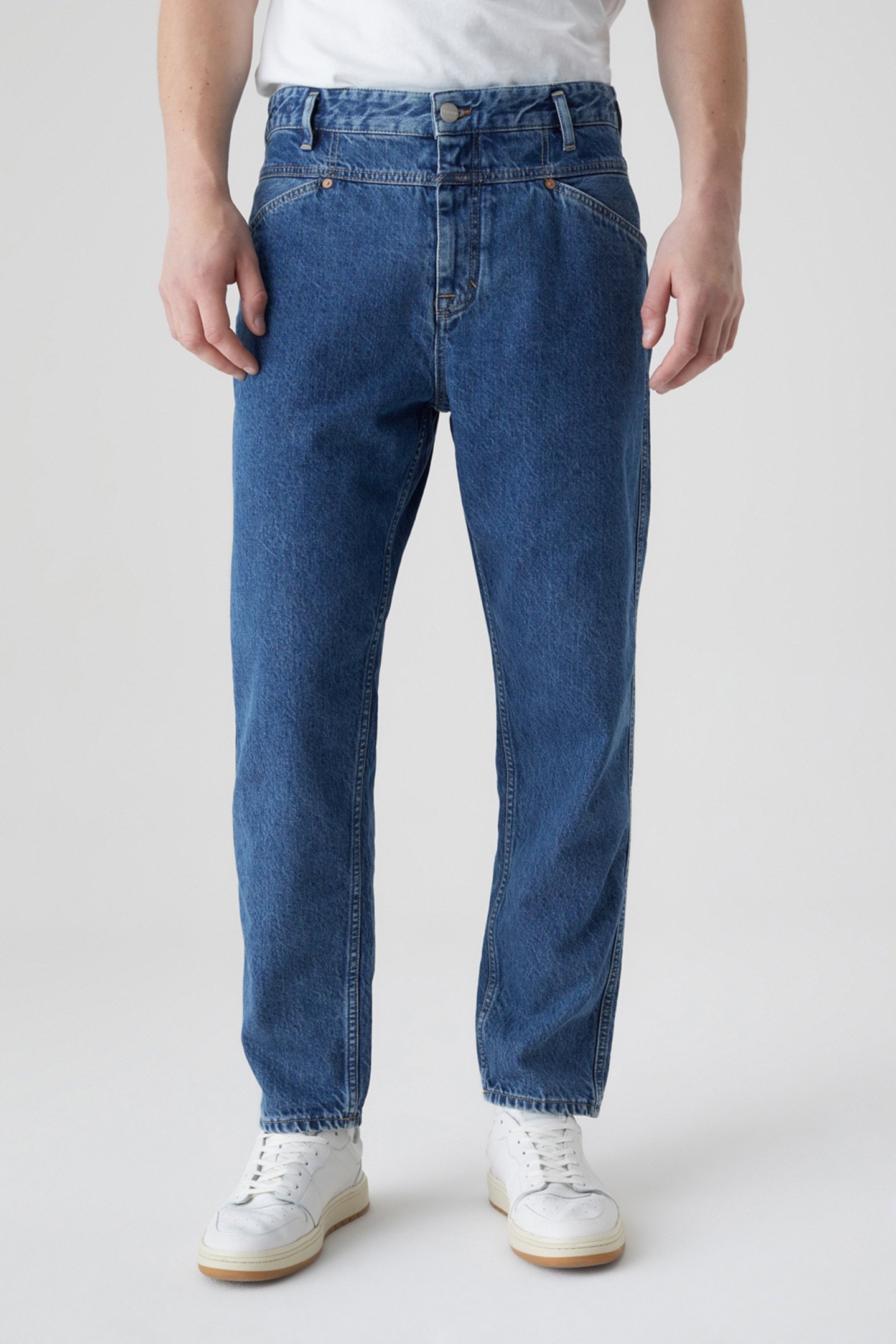 X-LENT TAPERED JEANS MID BLUE 2