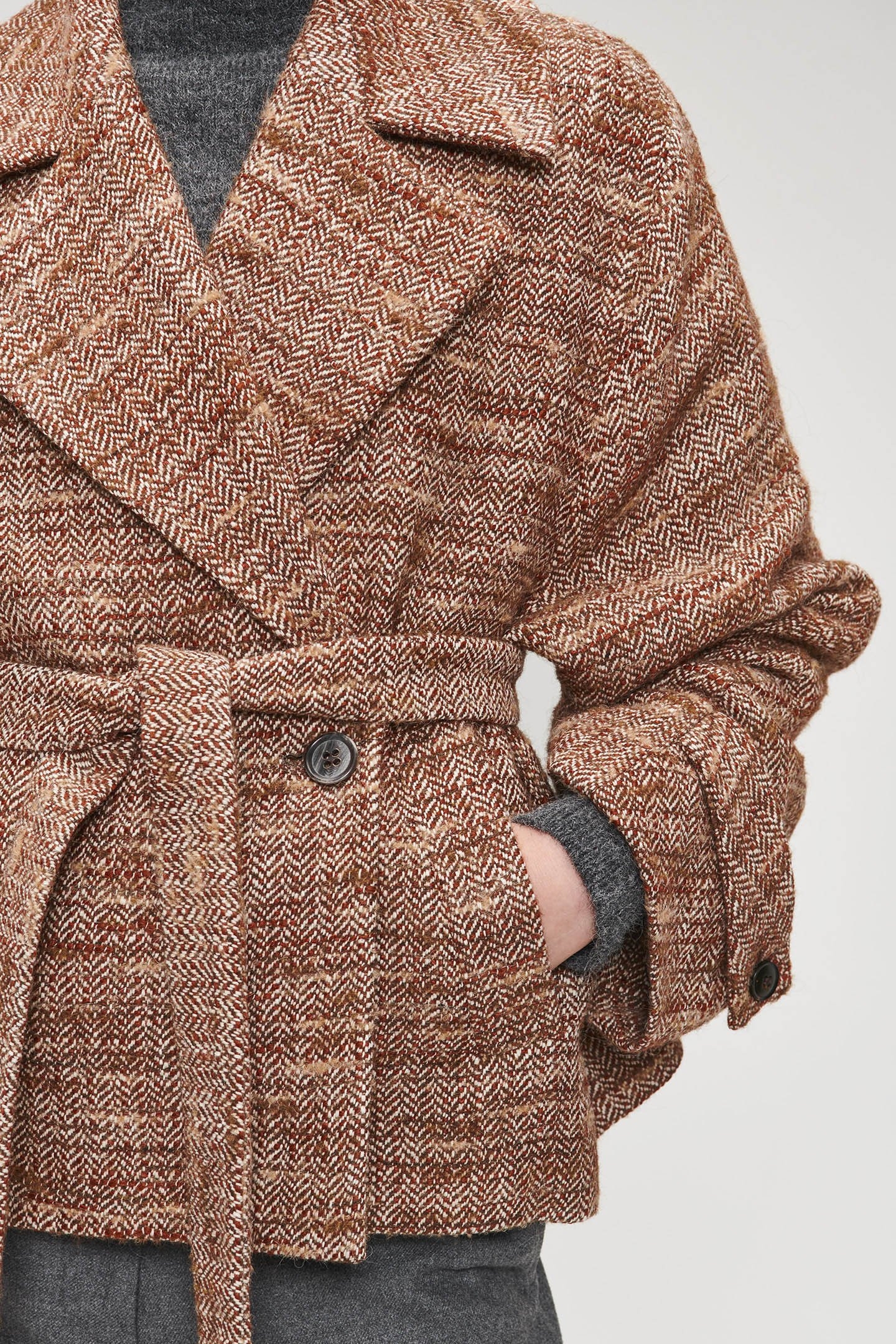 COTTON WOOL SHORT COAT HAZEL 8
