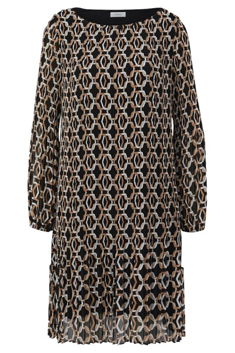 S.OLIVER DRESS GREY/BLACK 3