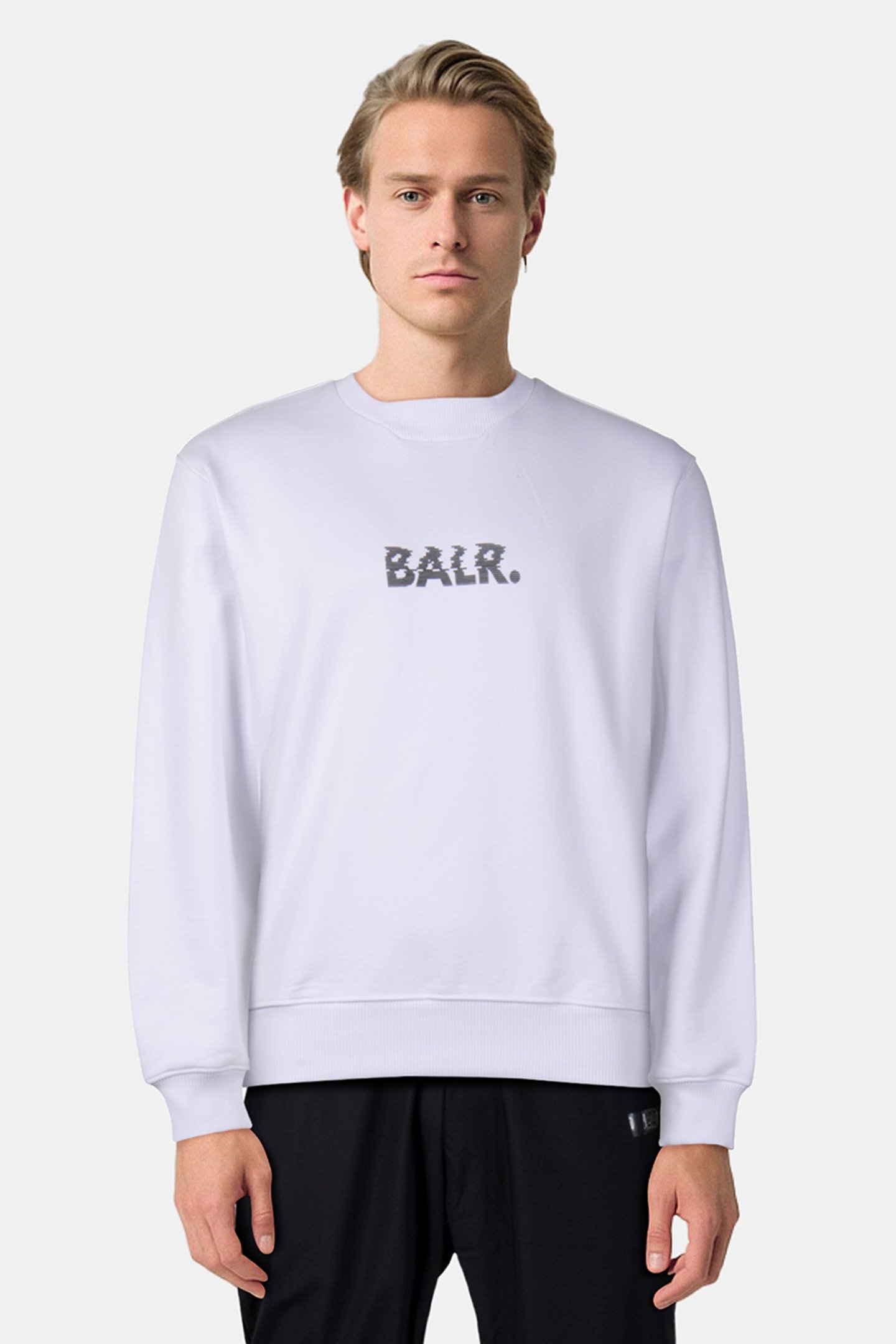 NECKLINE LOGO CREWNECK BRIGHT WHITE 1