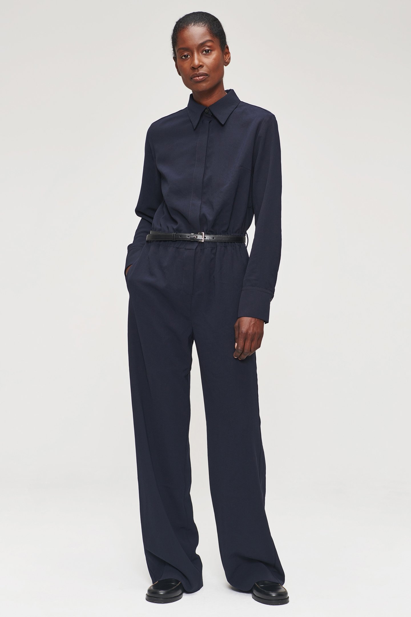 RELAXED FIT JUMPSUIT MIDNIGHT BLUE 3