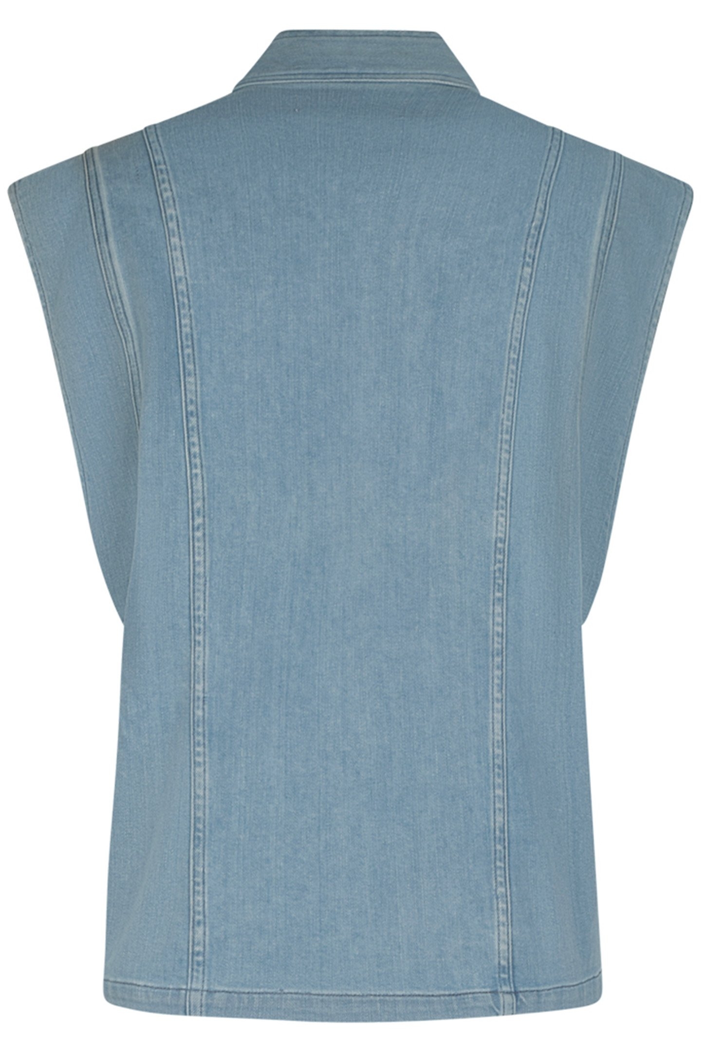 UNNI DENIM VEST STONE DENIM BLUE 2