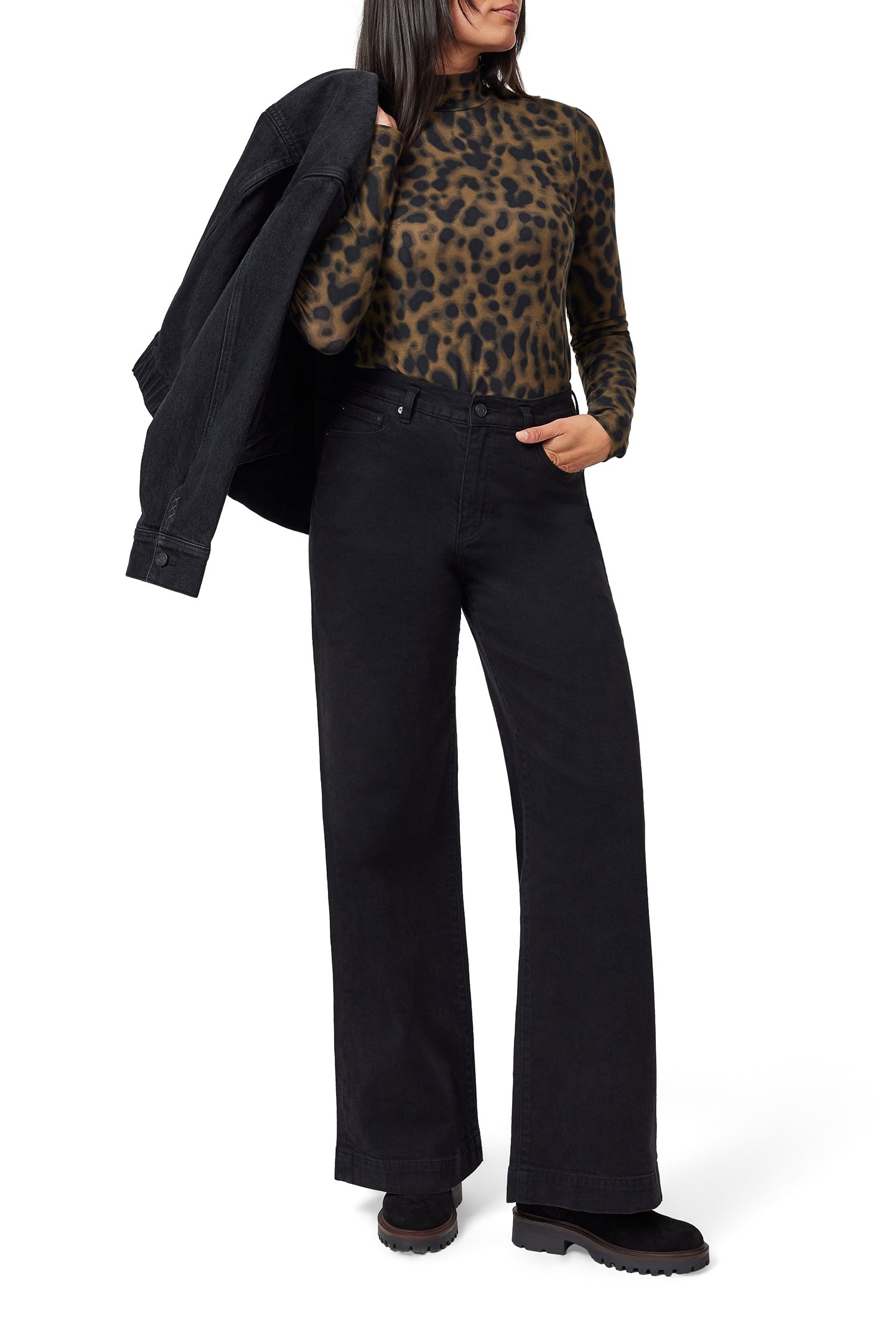 LS MOCK NECK TEE MILITARY OLIVE ANIMAL 5