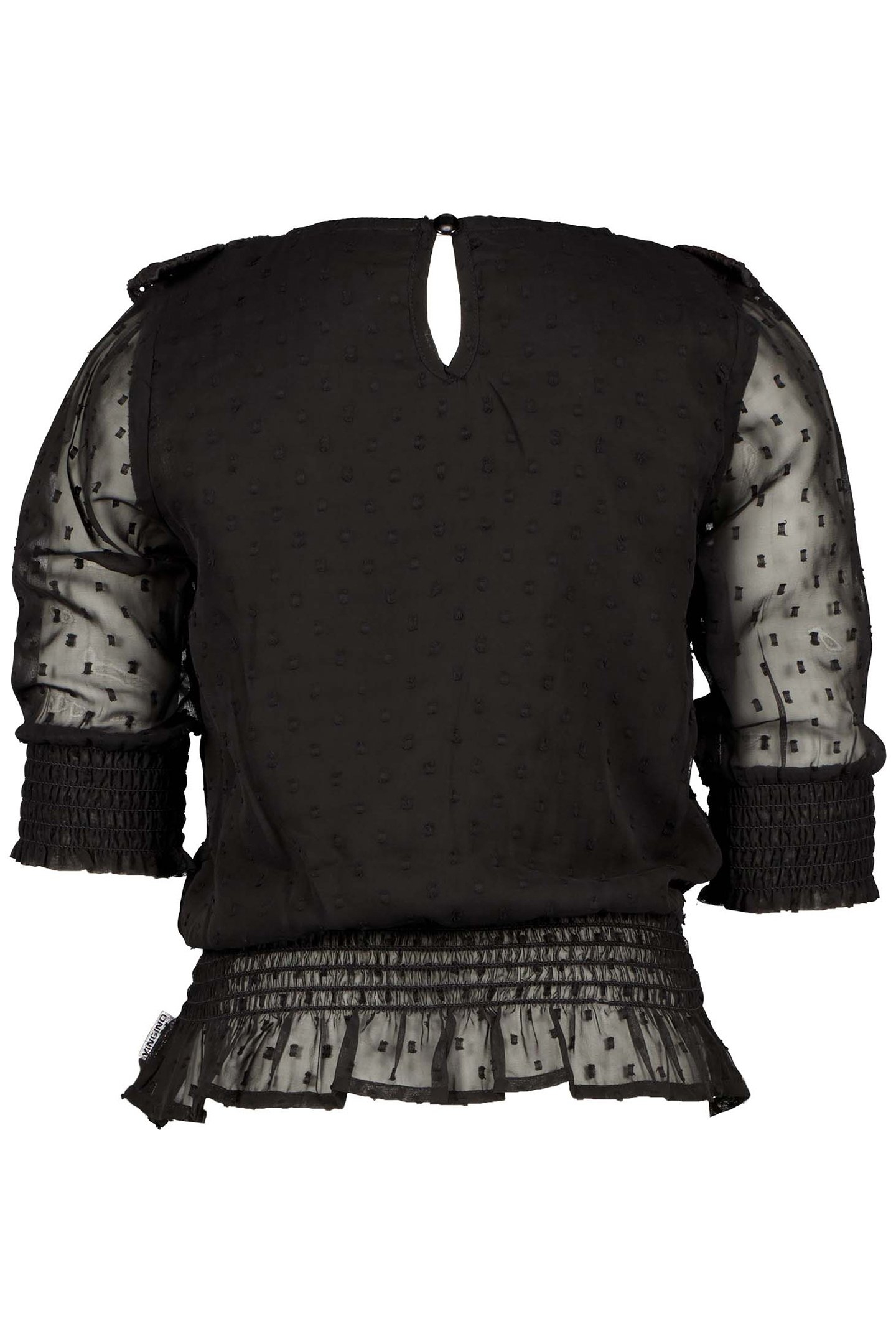 GIRL'S JARINE BLOUSE DEEP BLACK 2