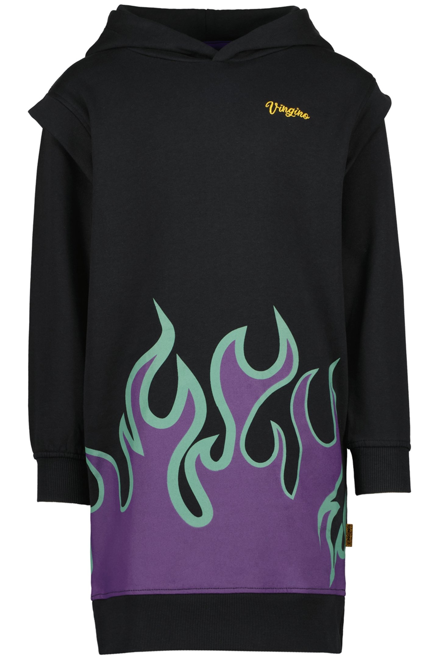 GIRL'S PARLY MIDI DRESS DEEP BLACK 1